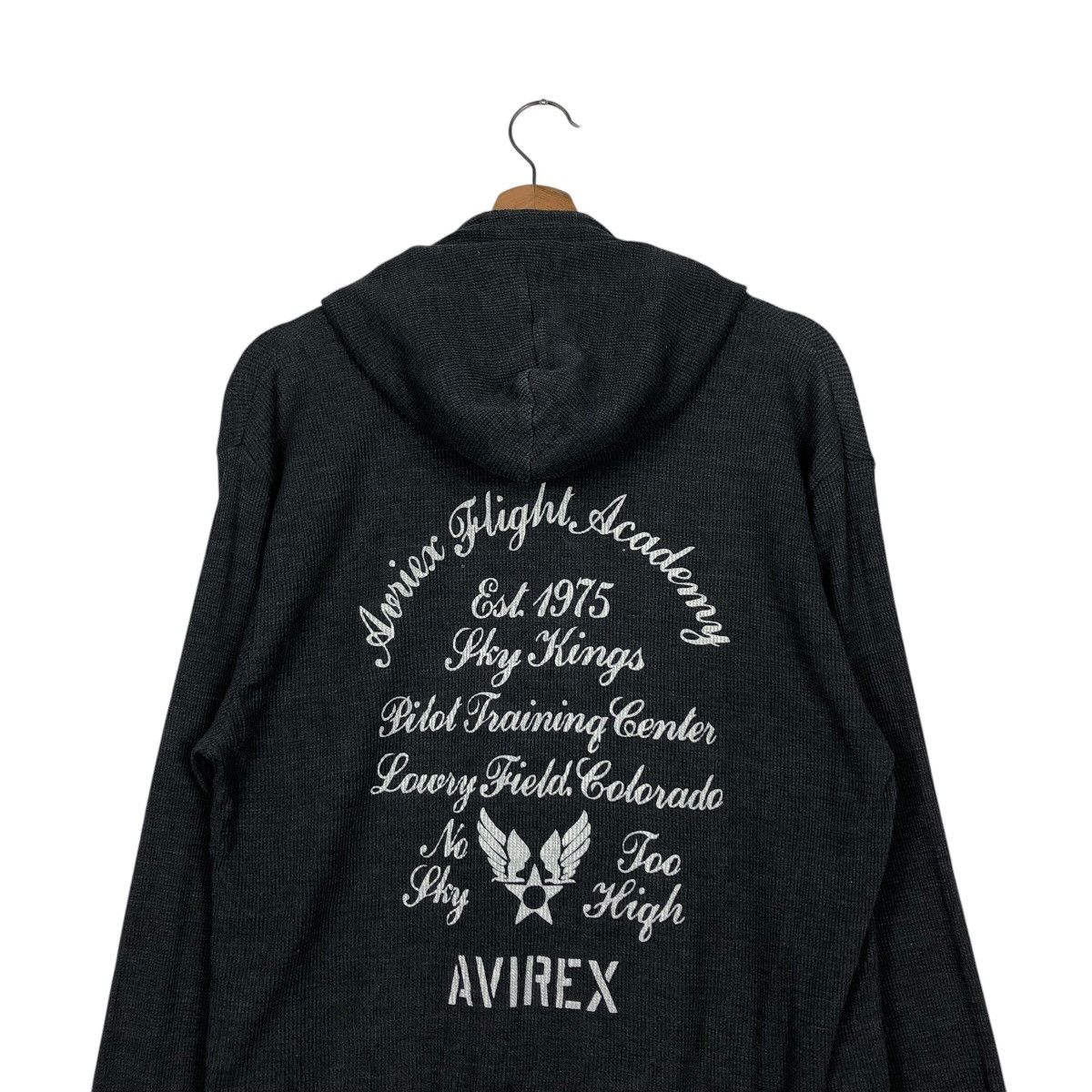 Avirex 📌Vintage Hoodie Avirex Pull Over Big Logo Over Print Size US XL / EU 56 / 4 - 10 Thumbnail
