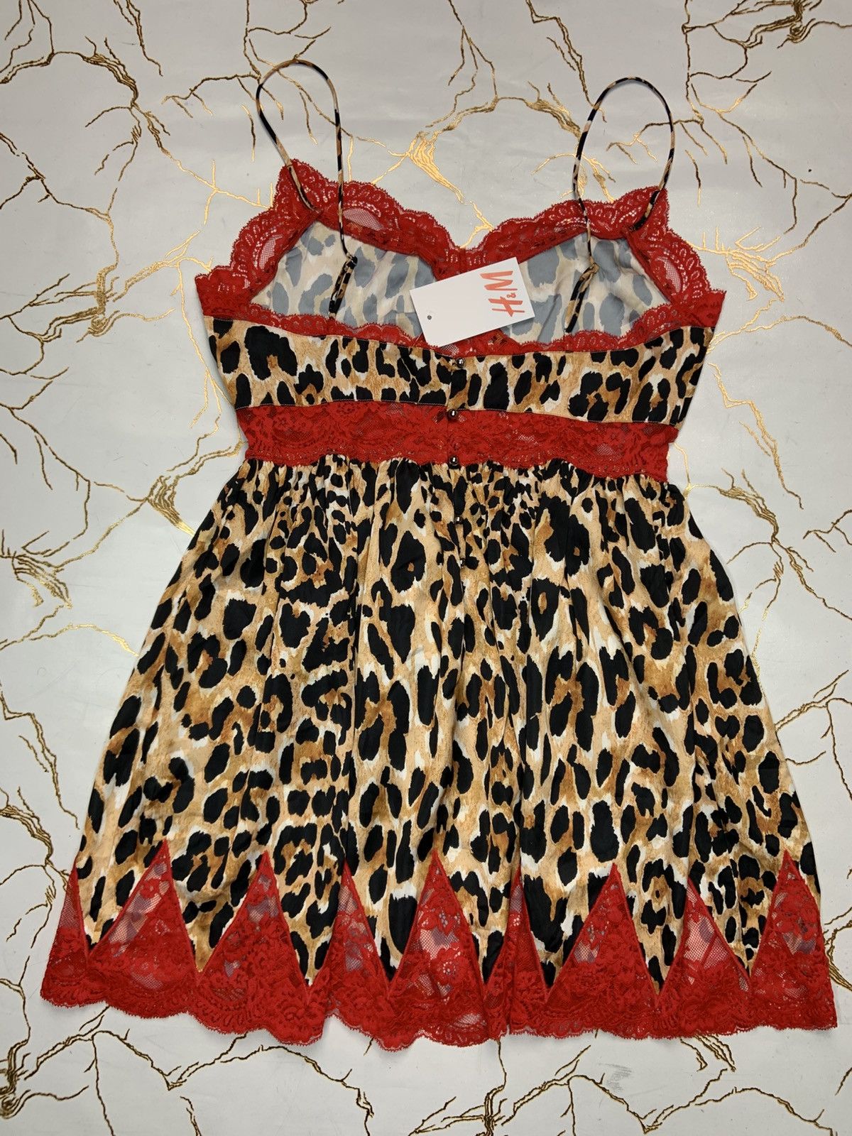 H&M × Paco Rabanne New RABANNE x HM Tan Animal Print Dress Small EU 38 Size S / US 4 / IT 40 - 9 Thumbnail