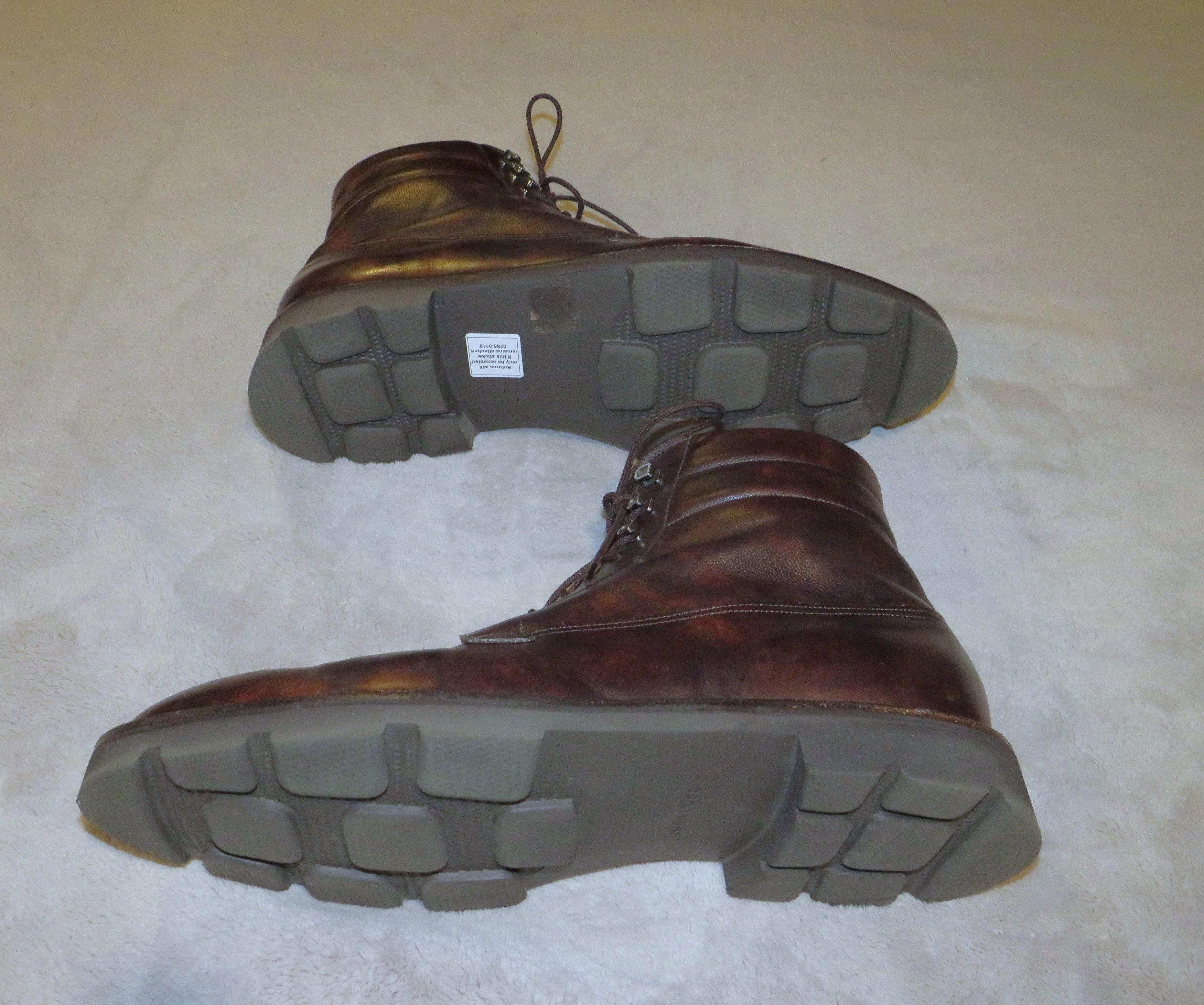 John Lobb Alder Musuem Calf Leather Lace Up Boots 11E NWOB Size US 11 / EU 44 - 10 Thumbnail