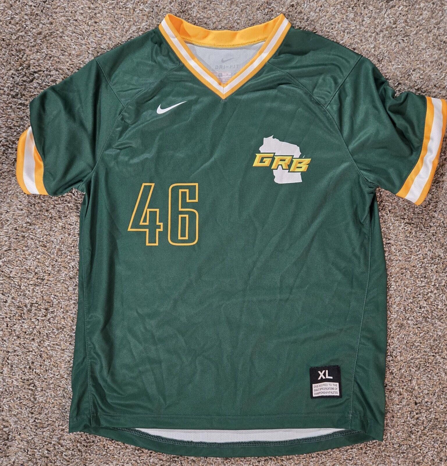 Nike Nike Dri-Fit Wisconsin GRB Baseball Jersey #46 Size XL Size US XL / EU 56 / 4 - 1 Thumbnail