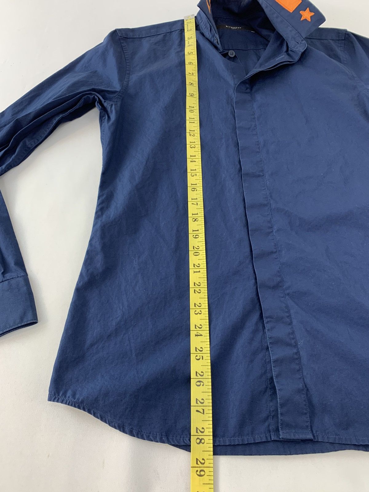 Givenchy Givenchy Paris Navy Blue Button Down Star Details Shirt Size US M / EU 48-50 / 2 - 8 Thumbnail