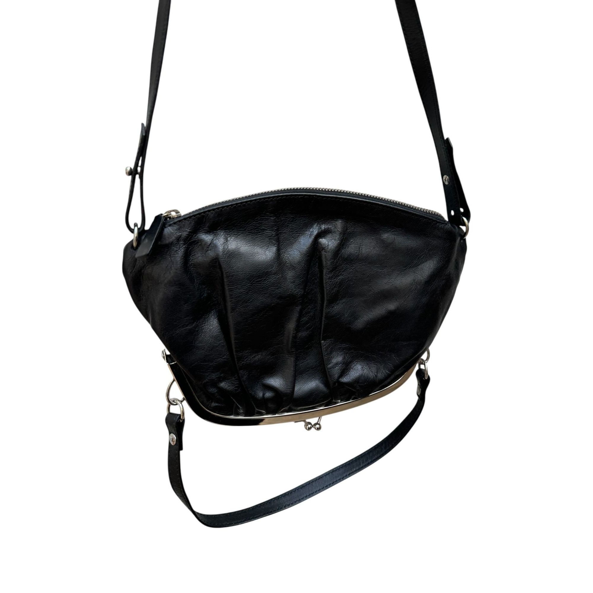Maison Margiela Black Leather Upside Down Handbag Size ONE SIZE - 2 Thumbnail