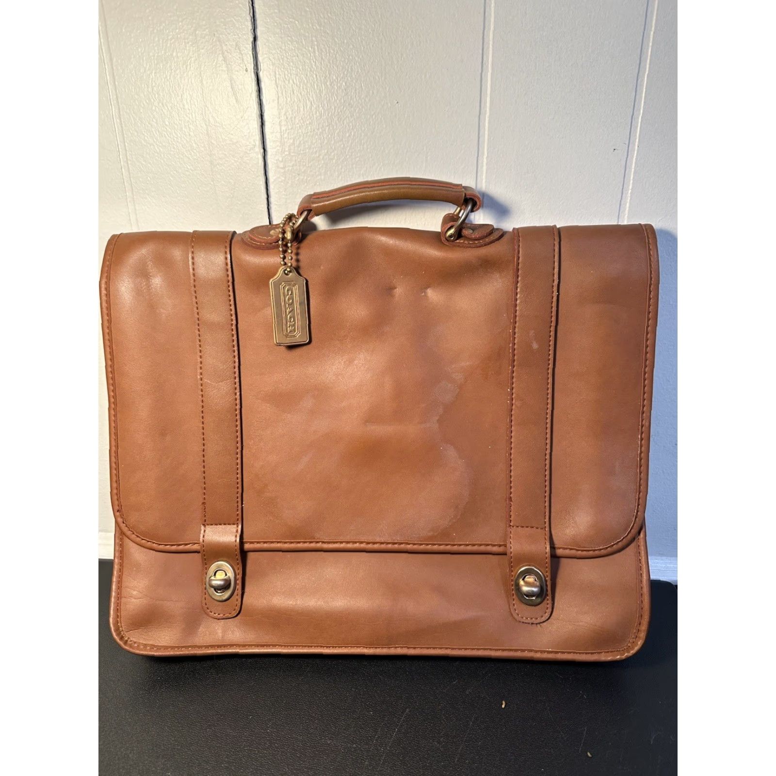 Coach VTG Coach Travel Bag / Briefcase / Leather Bag / Business Luggage - Brown - Large - Men - Vintage Size ONE SIZE - 5 Thumbnail