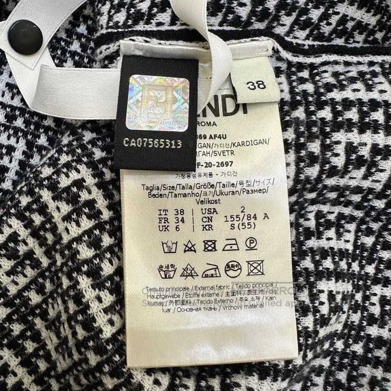 Fendi Monogram Knit Cardigan .
