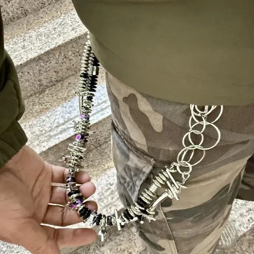 Other Yuuho x nji Stylish Black & Silver Accessory Chain Size ONE SIZE - 6 Thumbnail