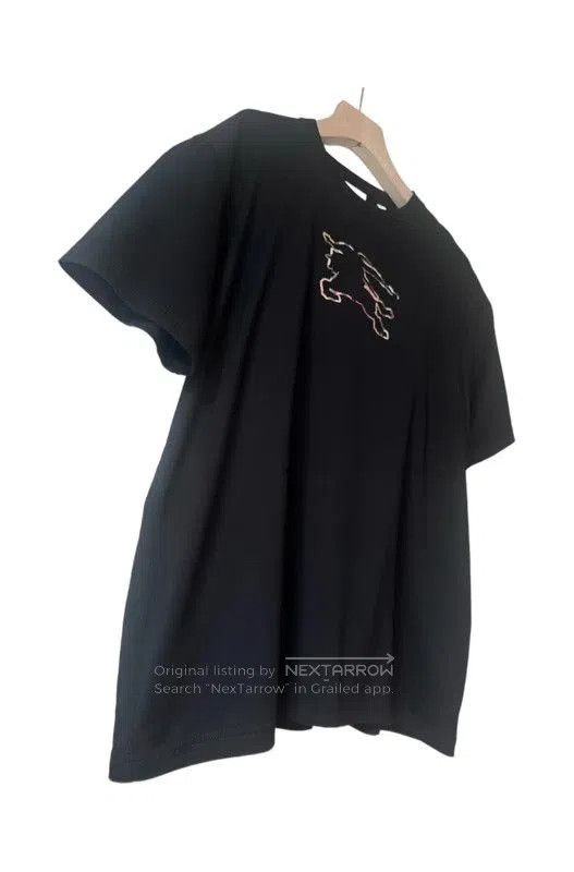 Burberry Burberry Black Cotton Embroidered Men's T. Size US M / EU 48-50 / 2 - 3 Thumbnail