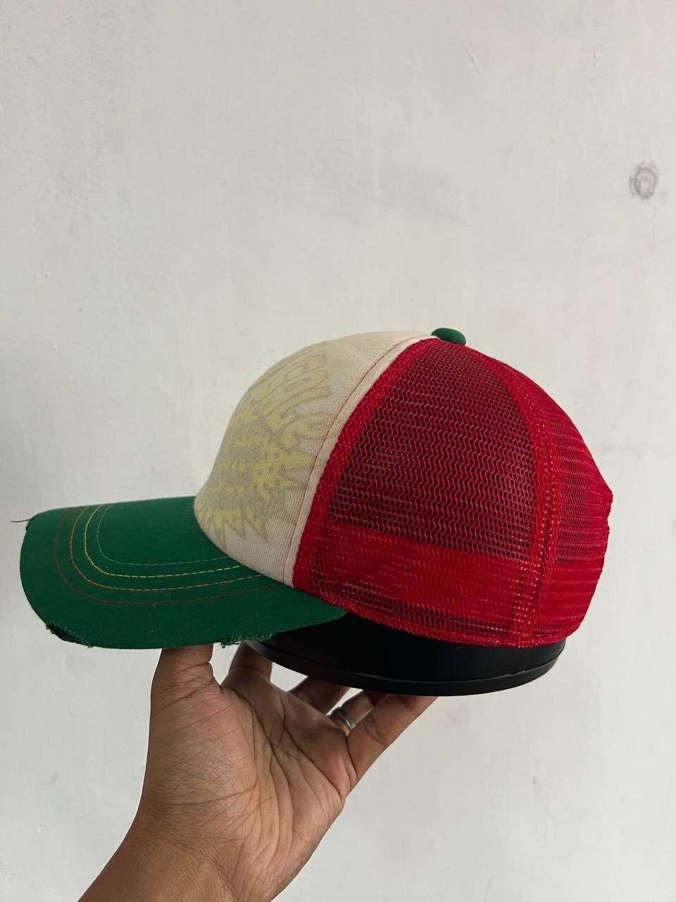 Japanese Brand New Sale Distressed Trucker Hat Size ONE SIZE - 3 Thumbnail