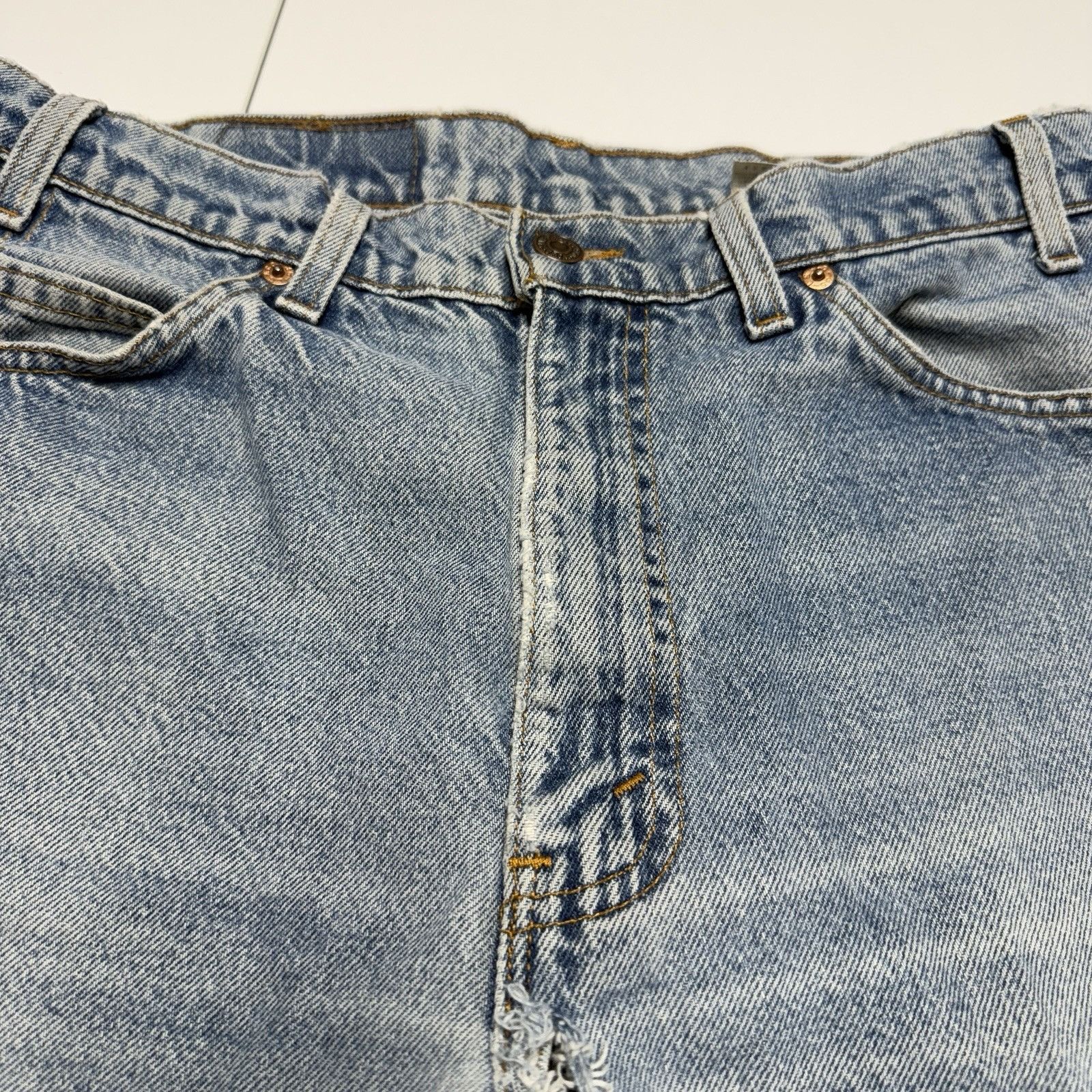 Levi's Vintage Levi's 505 Orange Tab Jeans Mens 34 (32x27) Blue Size US 34 / EU 50 - 3 Thumbnail