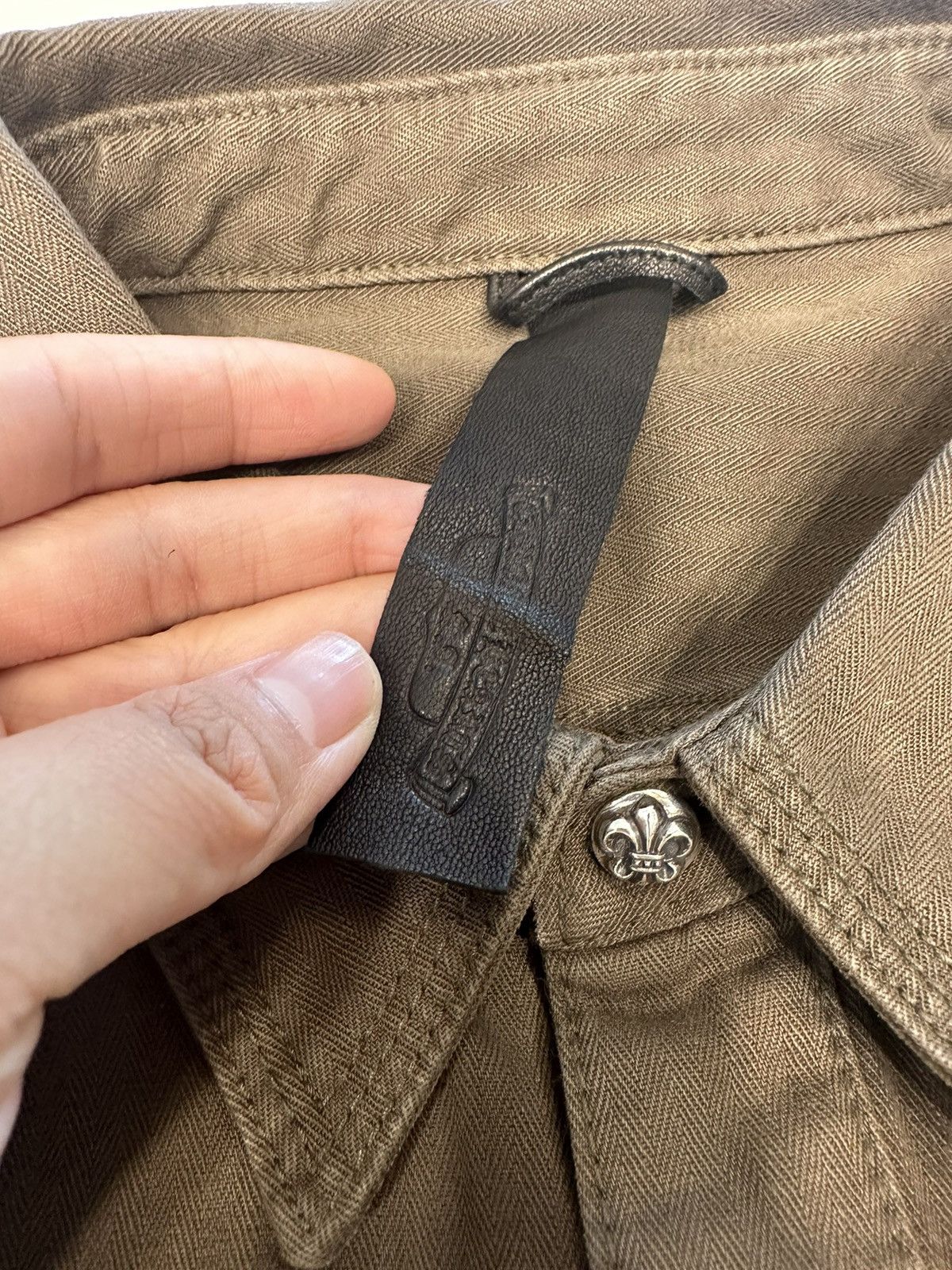 Chrome Hearts 🔥Chrome Hearts Silver Button M65 Jacket with Fleur Patches🔥 Size US XL / EU 56 / 4 - 5 Thumbnail