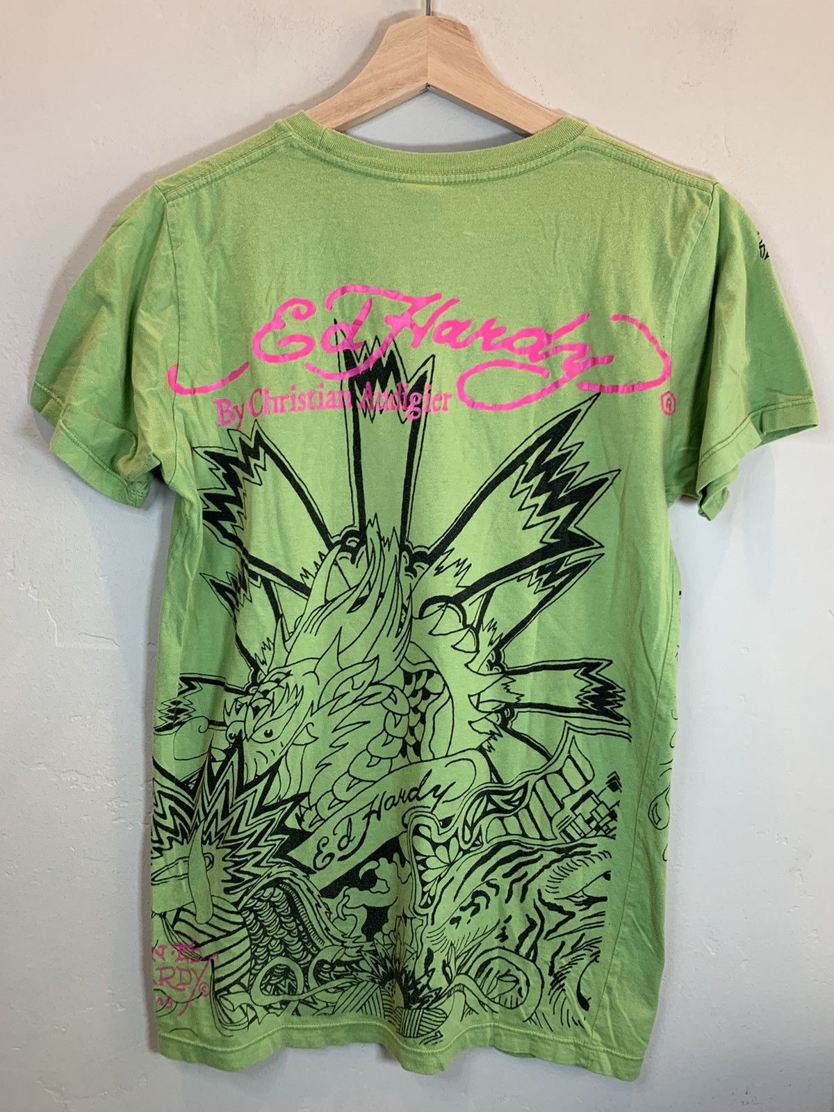 Christian Audigier × Ed Hardy × Vintage *RARE* Vintage Ed Hardy Christian Audigier Tattoo Art Shirt Size US S / EU 44-46 / 1 - 2 Thumbnail