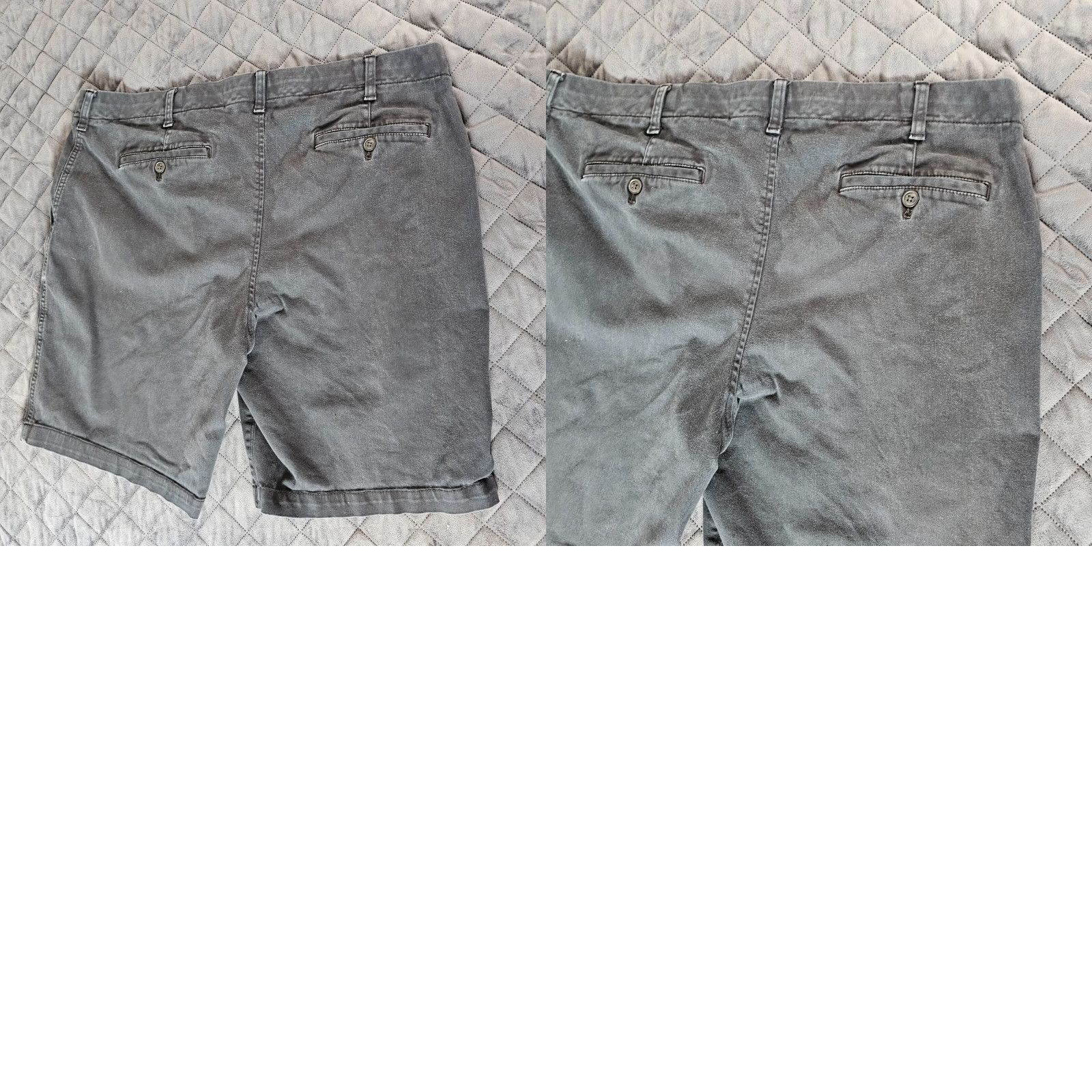 Express Express Chino Shorts Stretch+ Black 38 x 10" Inseam Classic At The Knee Casual Mens Size US 38 / EU 54 - 8 Thumbnail