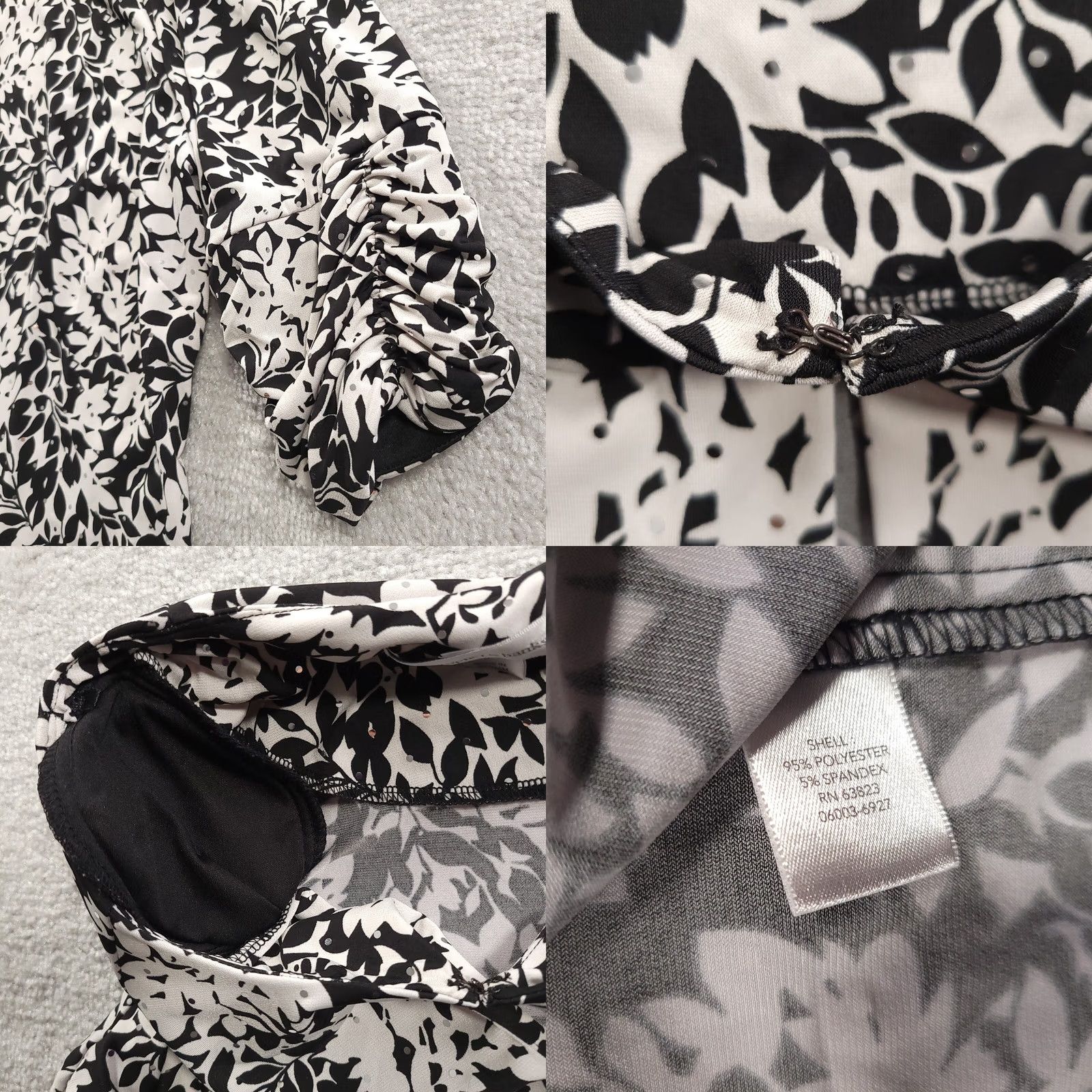 Vintage Christopher & Banks Top Womens 8 Lightweight Floral Open Front Cardigan Size Size M / US 6-8 / IT 42-44 - 8 Thumbnail