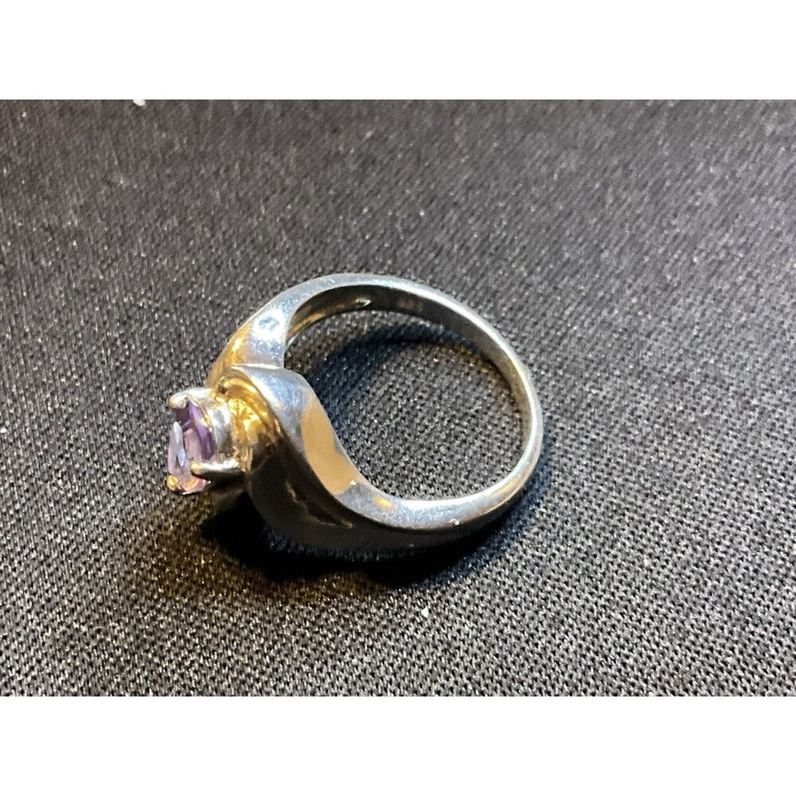 Other 925 Sterling Silver Amethyst Ring Size 6.5 Size ONE SIZE - 6 Thumbnail