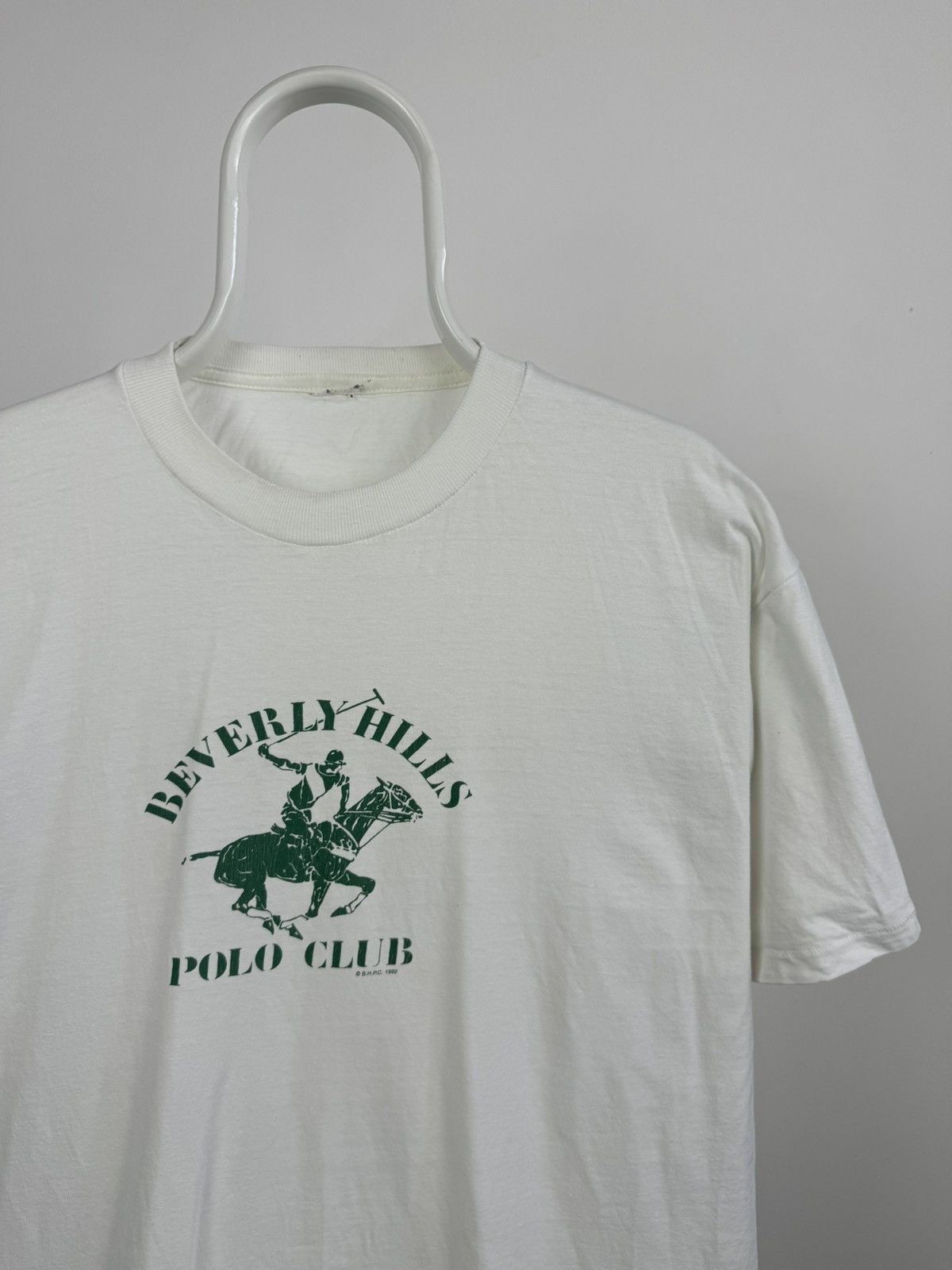 Vintage Vintage 1982 Beverly Hills Polo Club Big Logo Tee Size US M / EU 48-50 / 2 - 2 Thumbnail