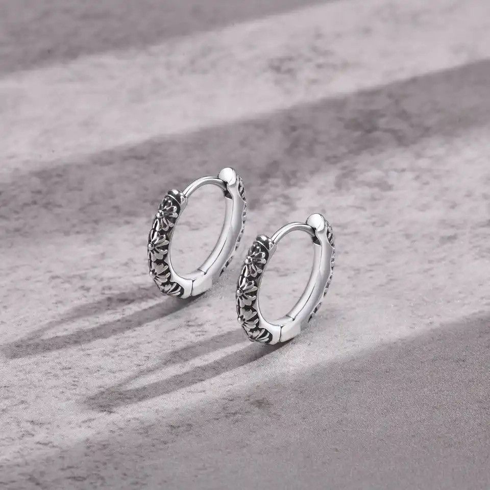 Jewelry × Vintage Stylish Hoop Earrings Size ONE SIZE - 5 Thumbnail