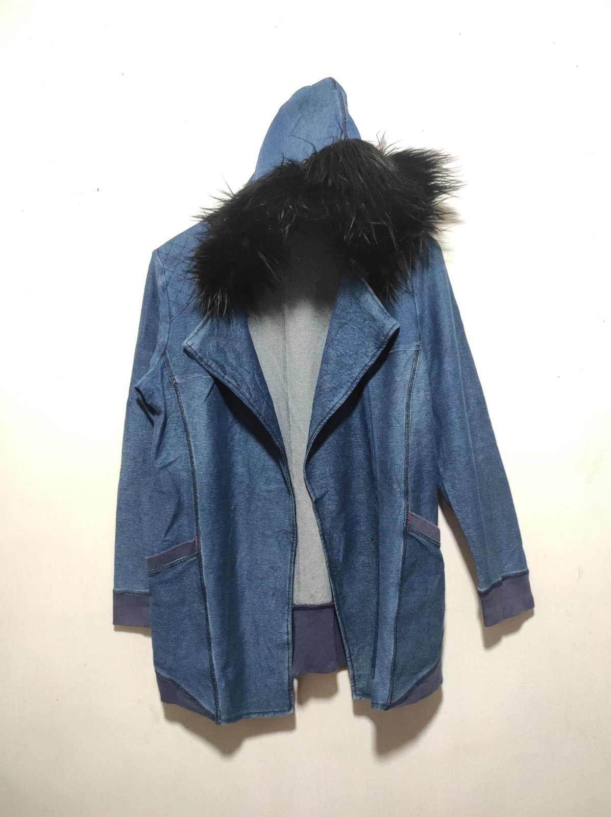 Japanese Brand Noa-ge denim cardigan Fur hoodie ifsix LGB style Size US M / EU 48-50 / 2 - 2 Thumbnail