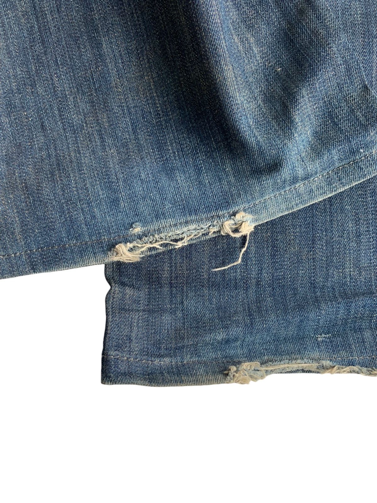 Tornado Mart FLARE Taverniti So Jeans Punk Style Distressed Denim☠️🎌 Size US 33 - 19 Thumbnail