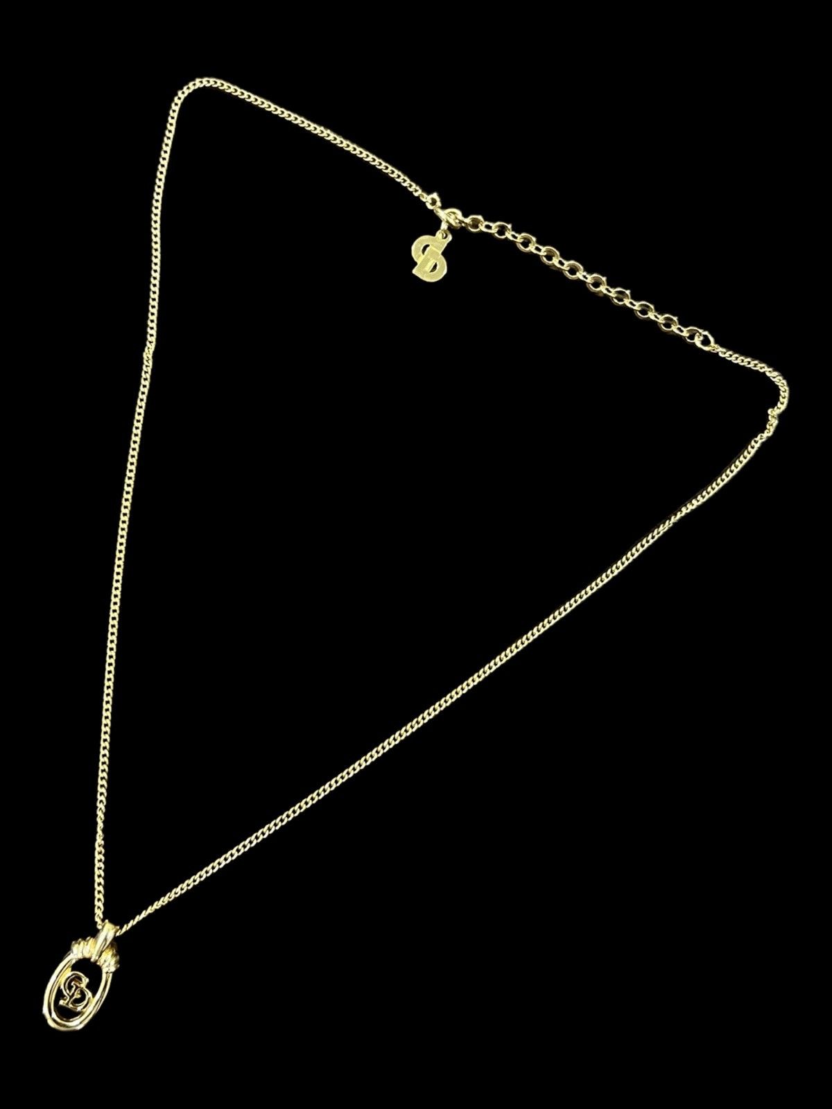 Christian Dior Monsieur Iconic Classic Dior Logo CD Dior Gold Chain Necklace Size ONE SIZE - 4 Thumbnail