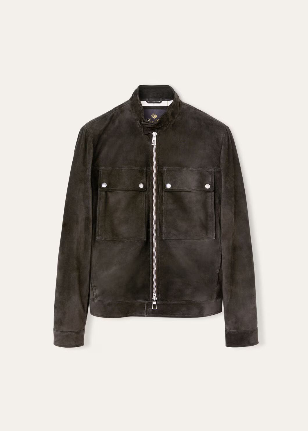 Loro Piana o1w1db10225 FAN8864 Geisei Bomber Jacket in Coal Green Size US M / EU 48-50 / 2 - 1 Thumbnail