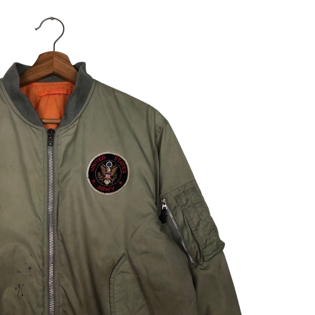 Japanese Brand 📌Vintage Fly Bomber Jacket United State Military Size US M / EU 48-50 / 2 - 7 Thumbnail