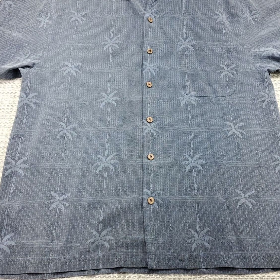 Tommy Bahama Tommy Bahama Button Up Shirt Mens L Silk Hawaiian Floral Palms Tropical Aloha Casual Button-Up Short Sleeve Beach 90s? Size US L / EU 52-54 / 3 - 4 Thumbnail