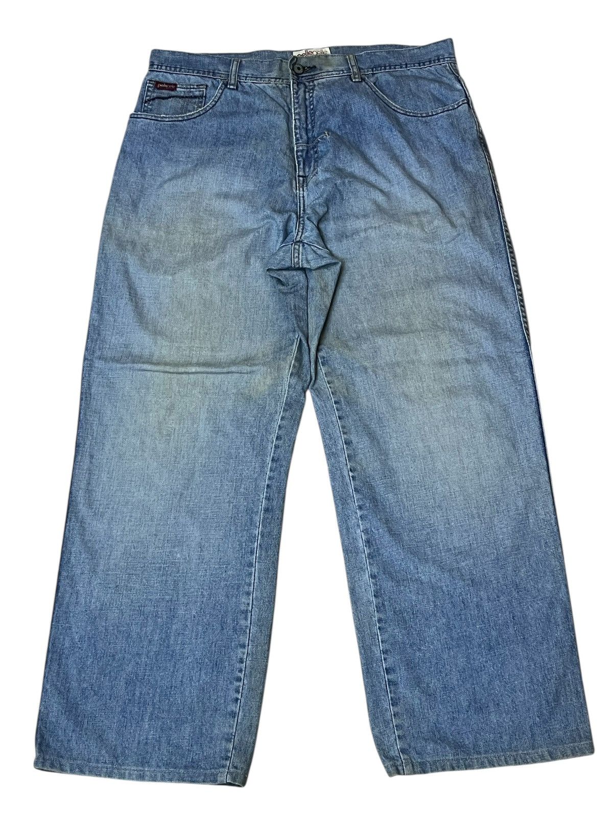 Marc Buchanan BAGGY🔥PELLE PELLE MARC BUCHANAN lot 0002 dirty baggy jeans Size US 37 - 2 Thumbnail