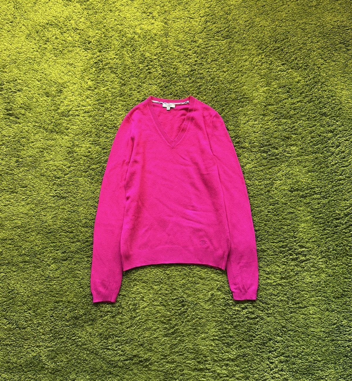 Burberry × Designer Burberry 100% merino wool pink sweater Size XL / US 12-14 / IT 48-50 - 1 Thumbnail