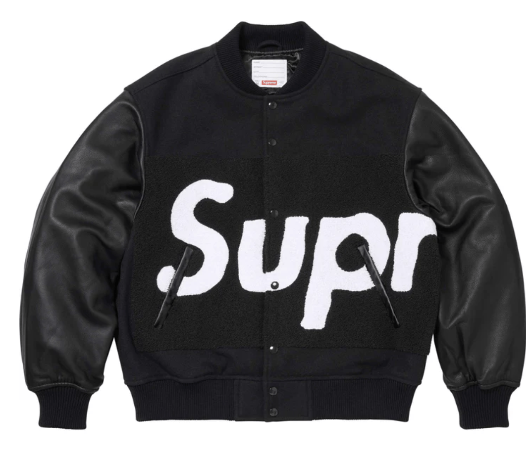 Supreme Supreme Big Logo Chenille Varsity Jacket Size US S / EU 44-46 / 1 - 1 Thumbnail