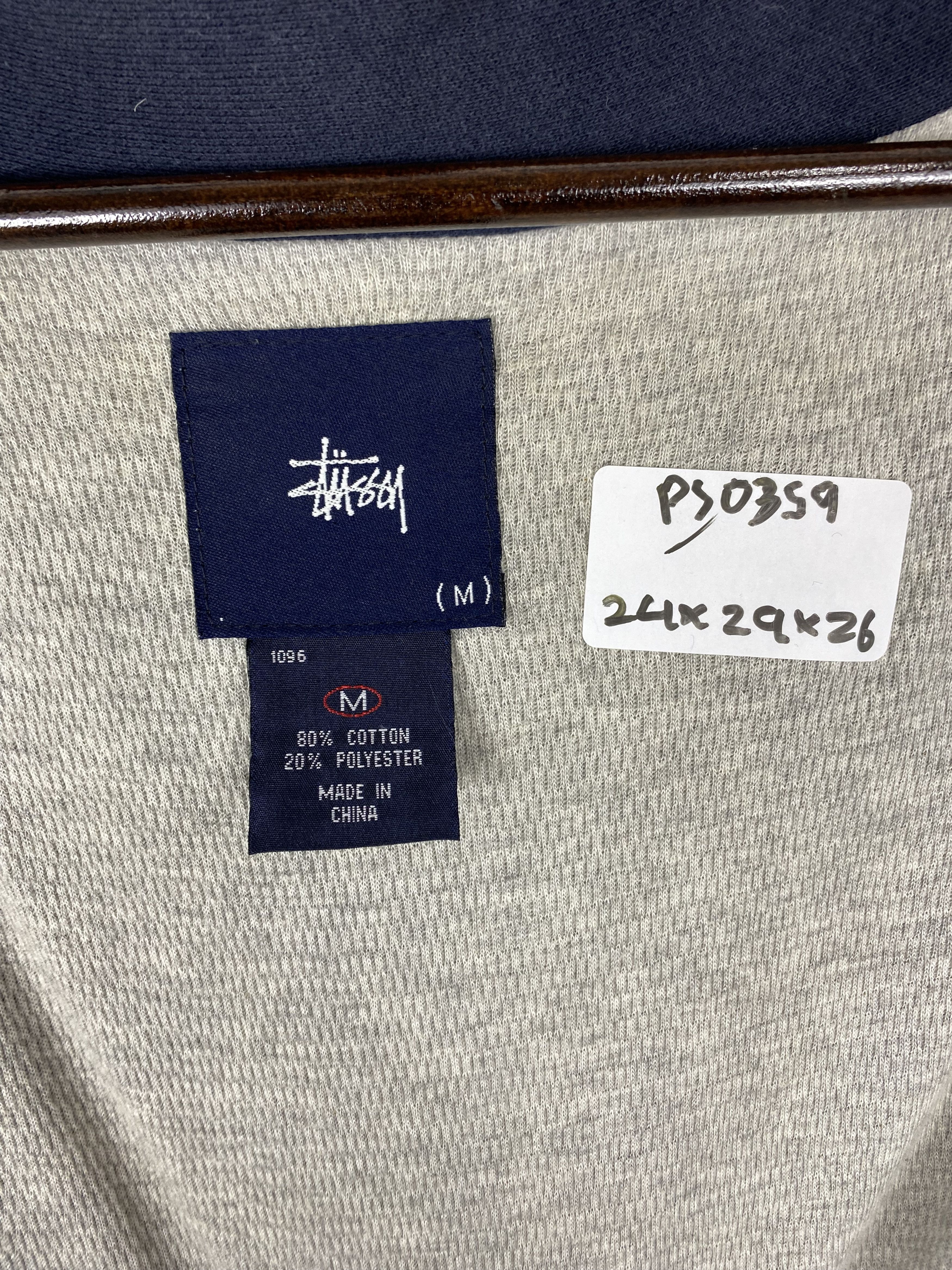 Stussy Vintage Stussy Button Up Sweatshirts PS0359 Size US M / EU 48-50 / 2 - 9 Thumbnail