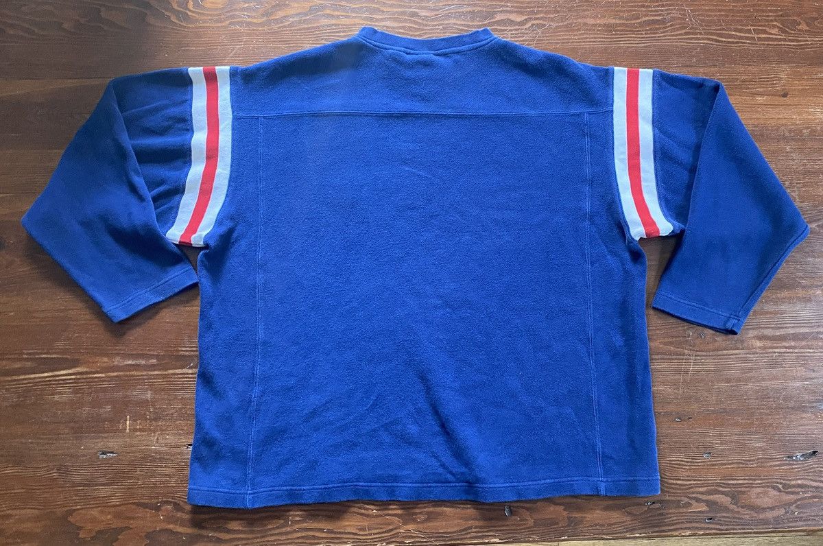 NHL Vintage 90’s New York Rangers Blue Line Ribbed Sweatshirt Size US XL / EU 56 / 4 - 12 Thumbnail
