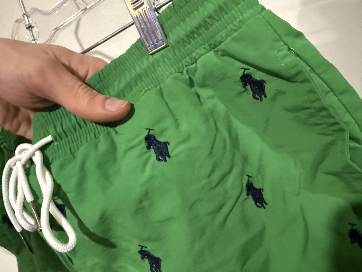 Polo Ralph Lauren Polo Ralph Lauren Green Swim Board Shorts with Polo Pony Size US 32 / EU 48 - 4 Thumbnail
