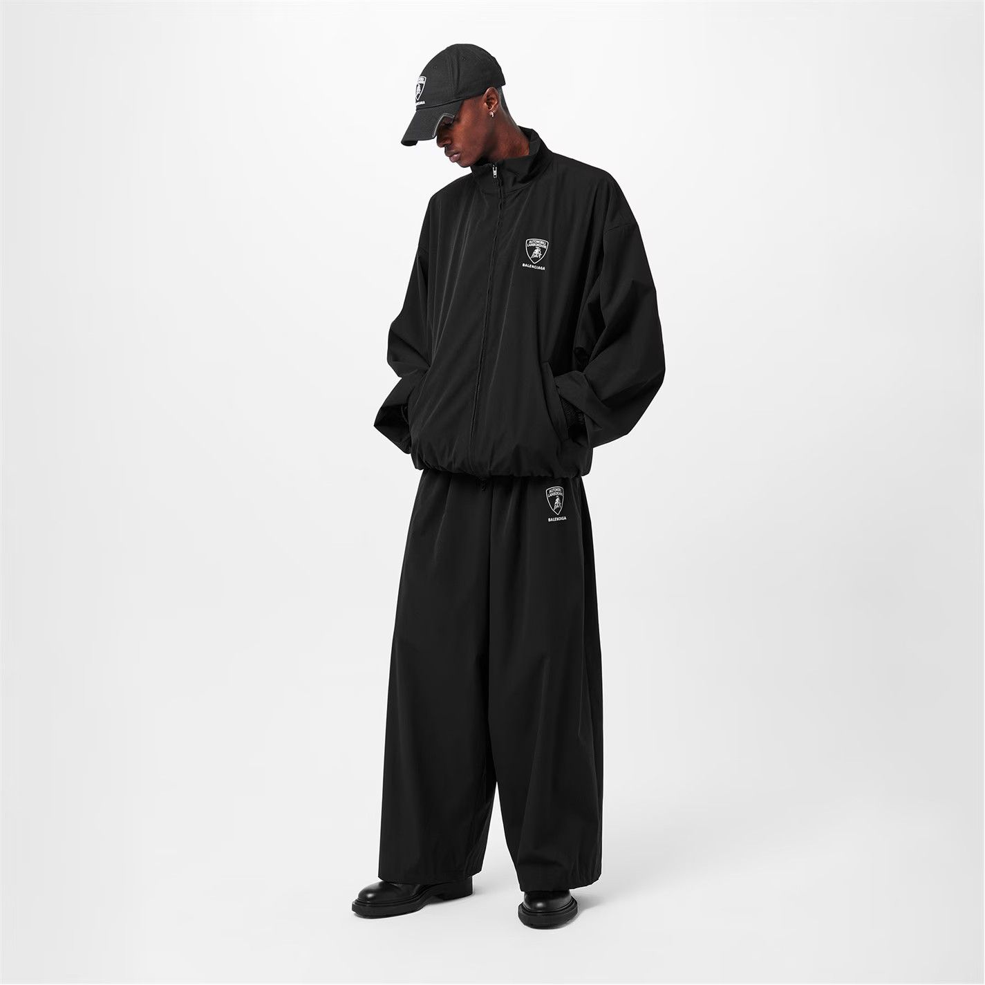 Balenciaga o1g2r1mq0226 Lamborghini Tracksuit Jacket In Black Size US S / EU 44-46 / 1 - 6 Thumbnail