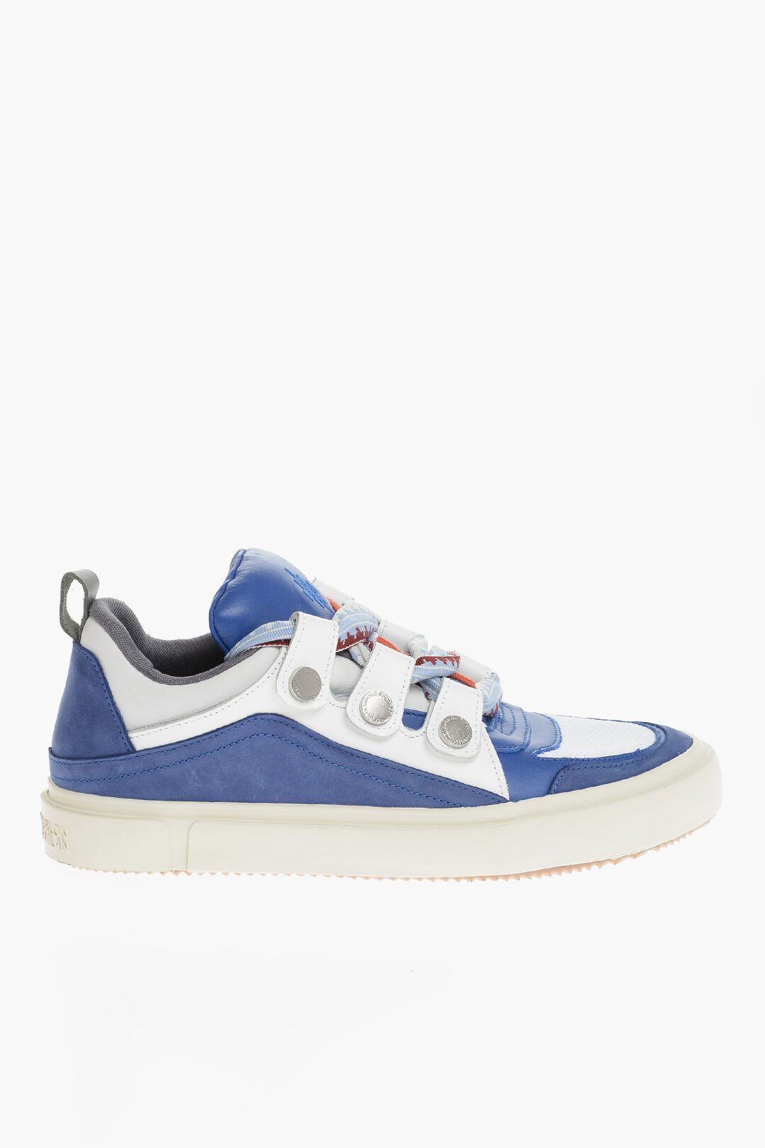 image of Marcelo Burlon Og1Mm0424 Suede Ticinella Sneakers In Blue, Men's (Size 12)
