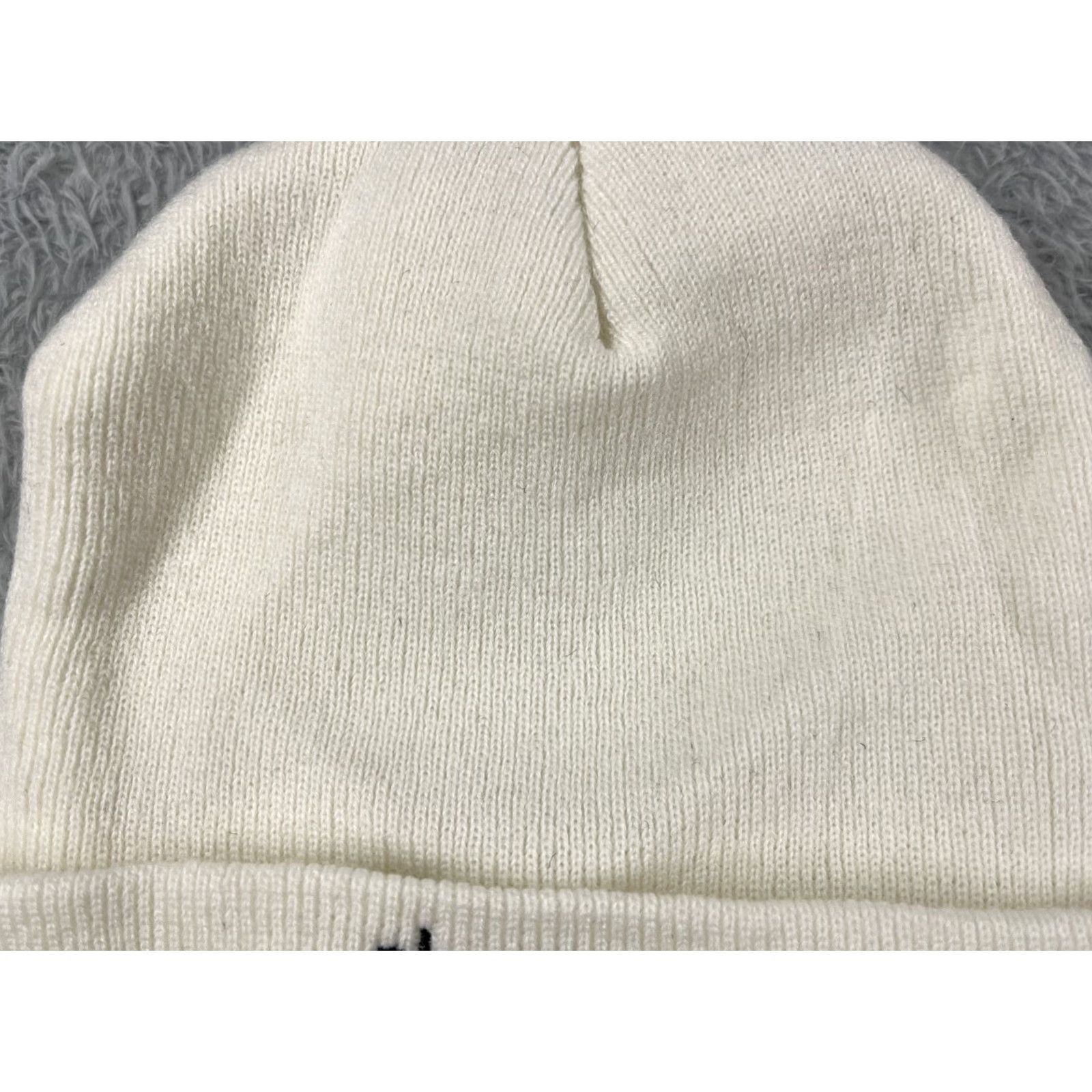 Vintage Roddy Ricch Beanie Adult White Acrylic Knit Hat One Size Unisex Size ONE SIZE - 3 Thumbnail