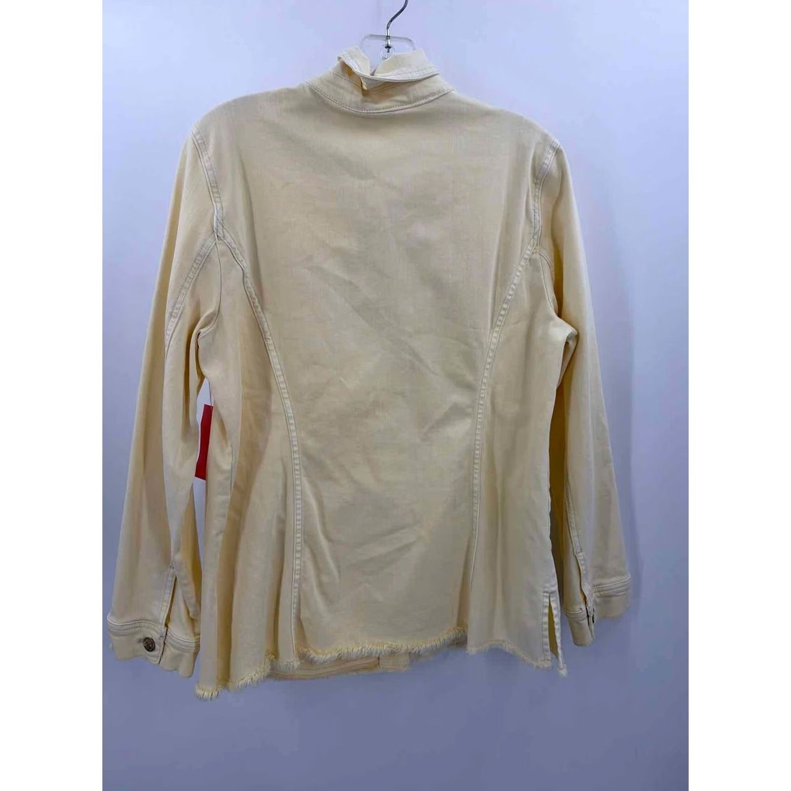 Vintage Chico's Yellow Jean Jacket Size 12/14 Plus Size 34" / US 12 / IT 48 - 2 Thumbnail