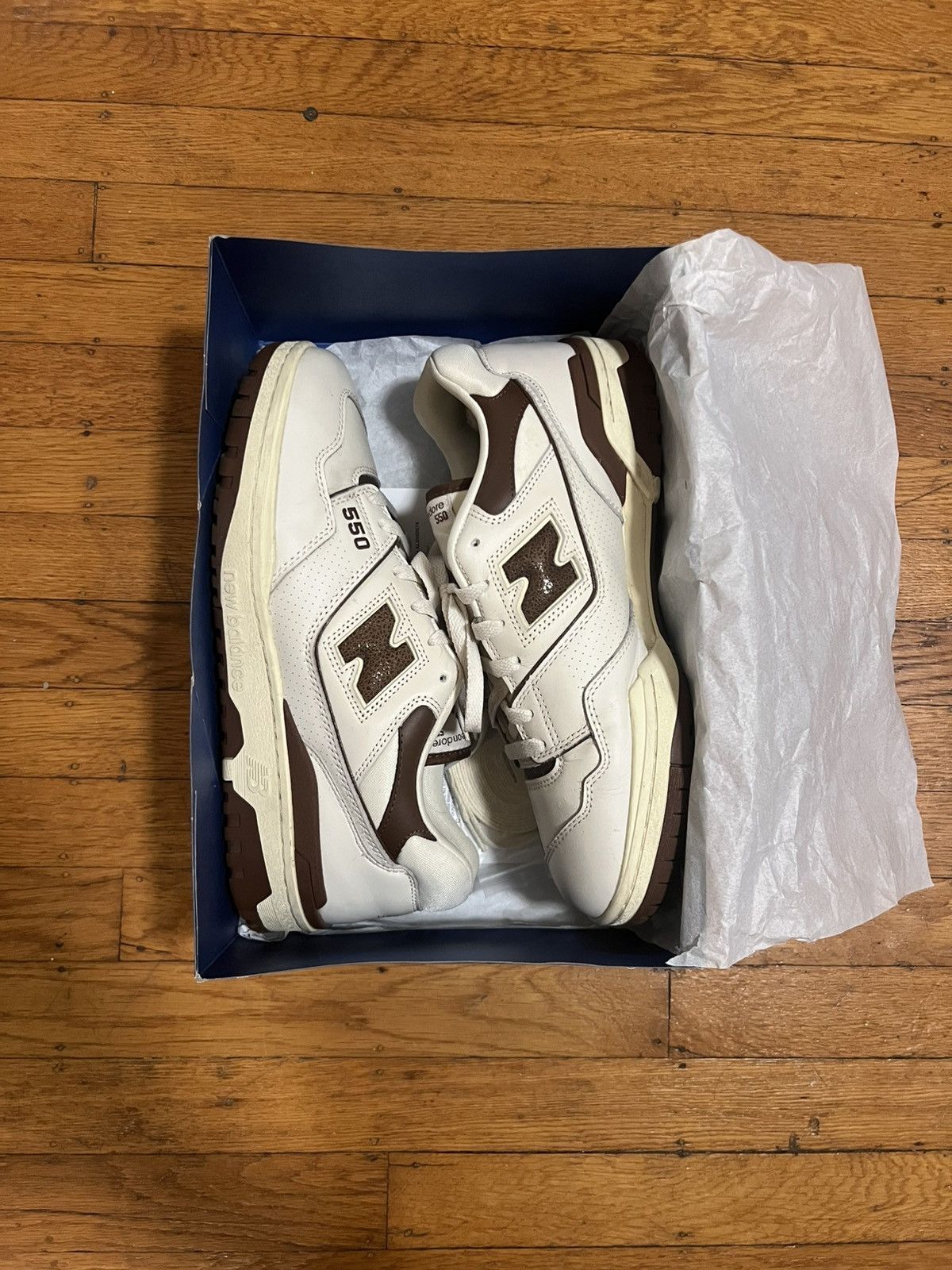 Aime Leon Dore × New Balance Aime Leon Dore X New Balance 550 Brown Size US 12 / EU 45 - 1 Thumbnail