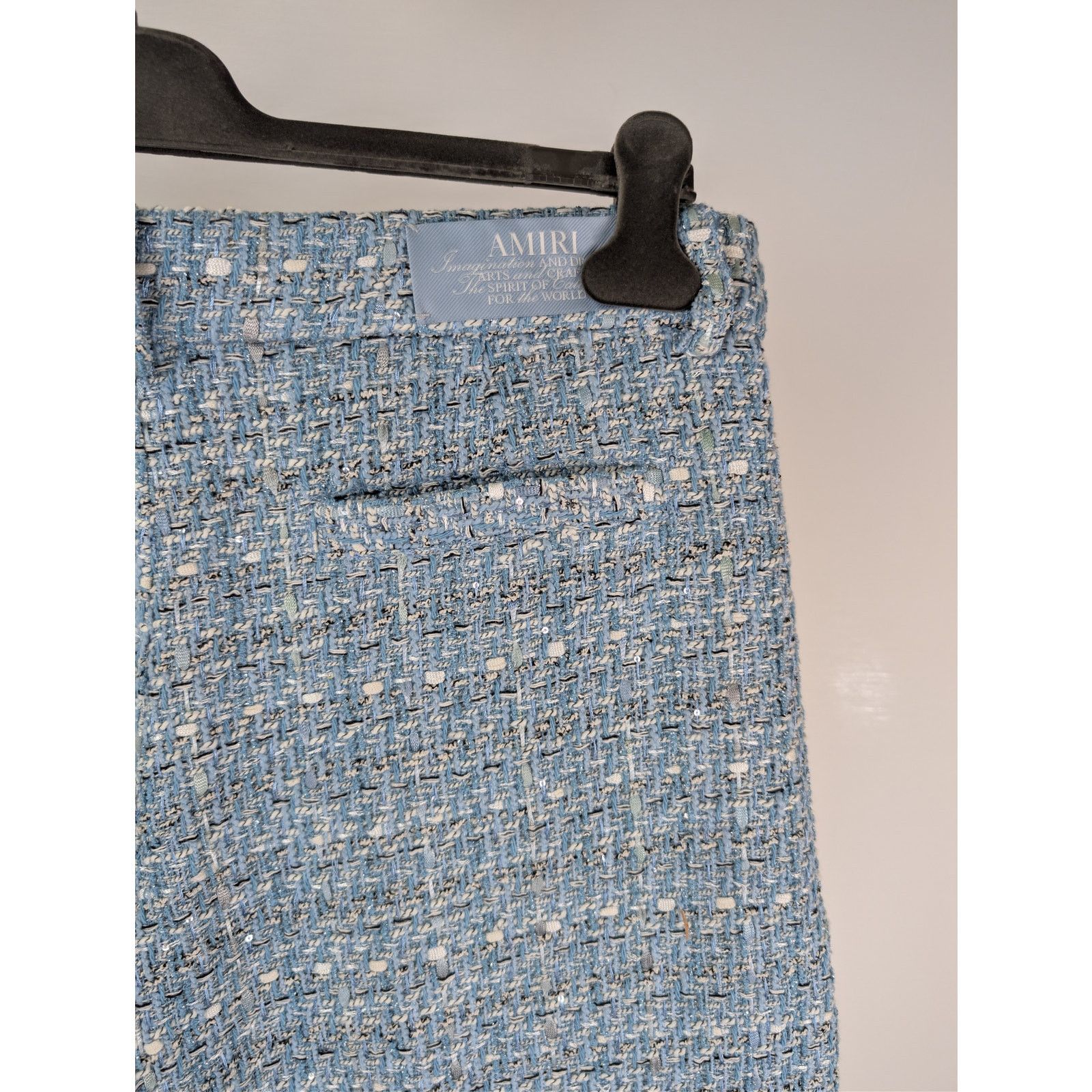Amiri o1rshd1 Boucle Shorts Short in Ashley Blue Size US 40 / EU 56 - 13 Thumbnail