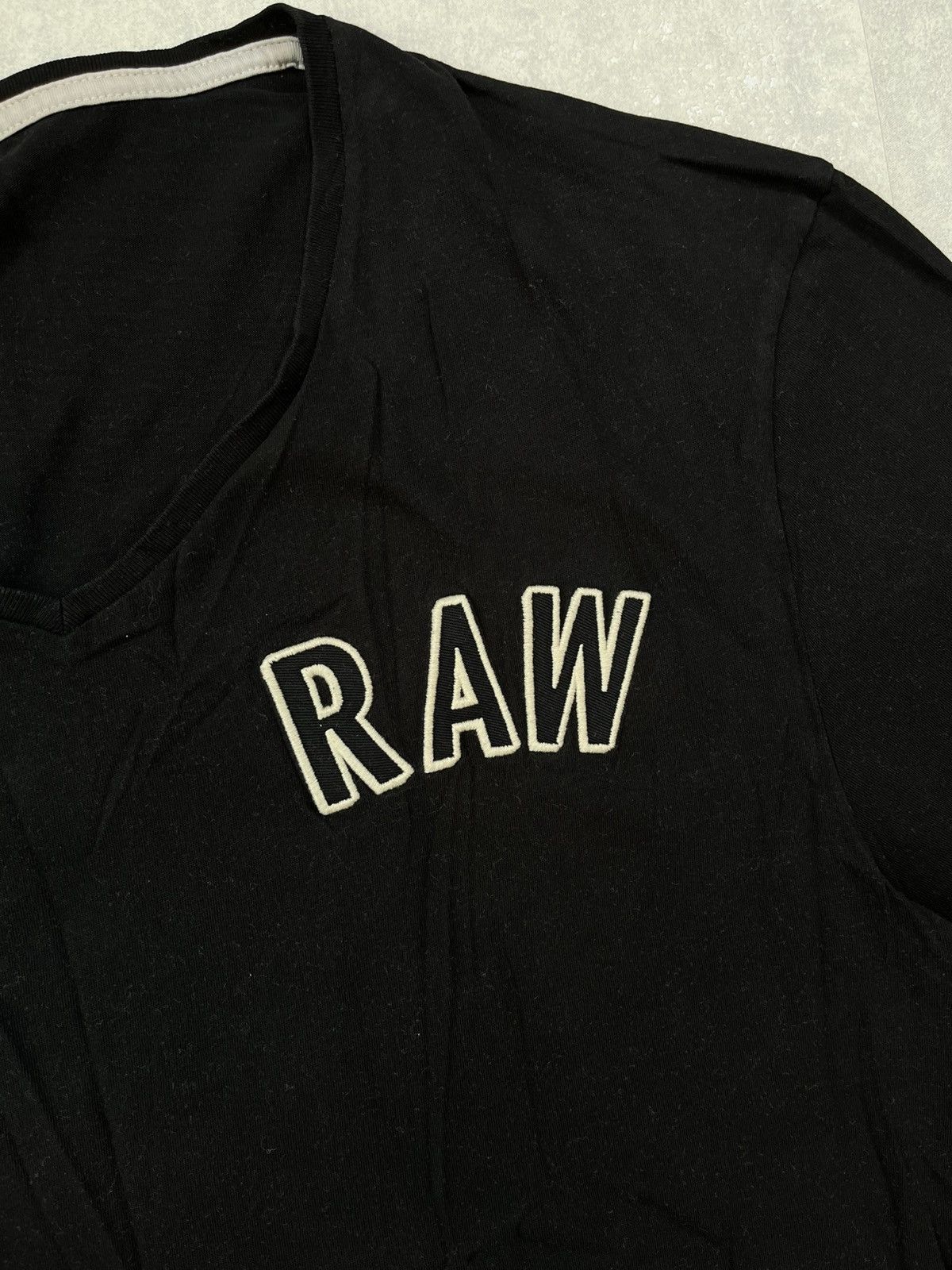G-Star × Vintage 90’s G STAR RAW RETRO V-NECK AVANT-GARDE Y2K TEE Size US XL / EU 56 / 4 - 2 Thumbnail