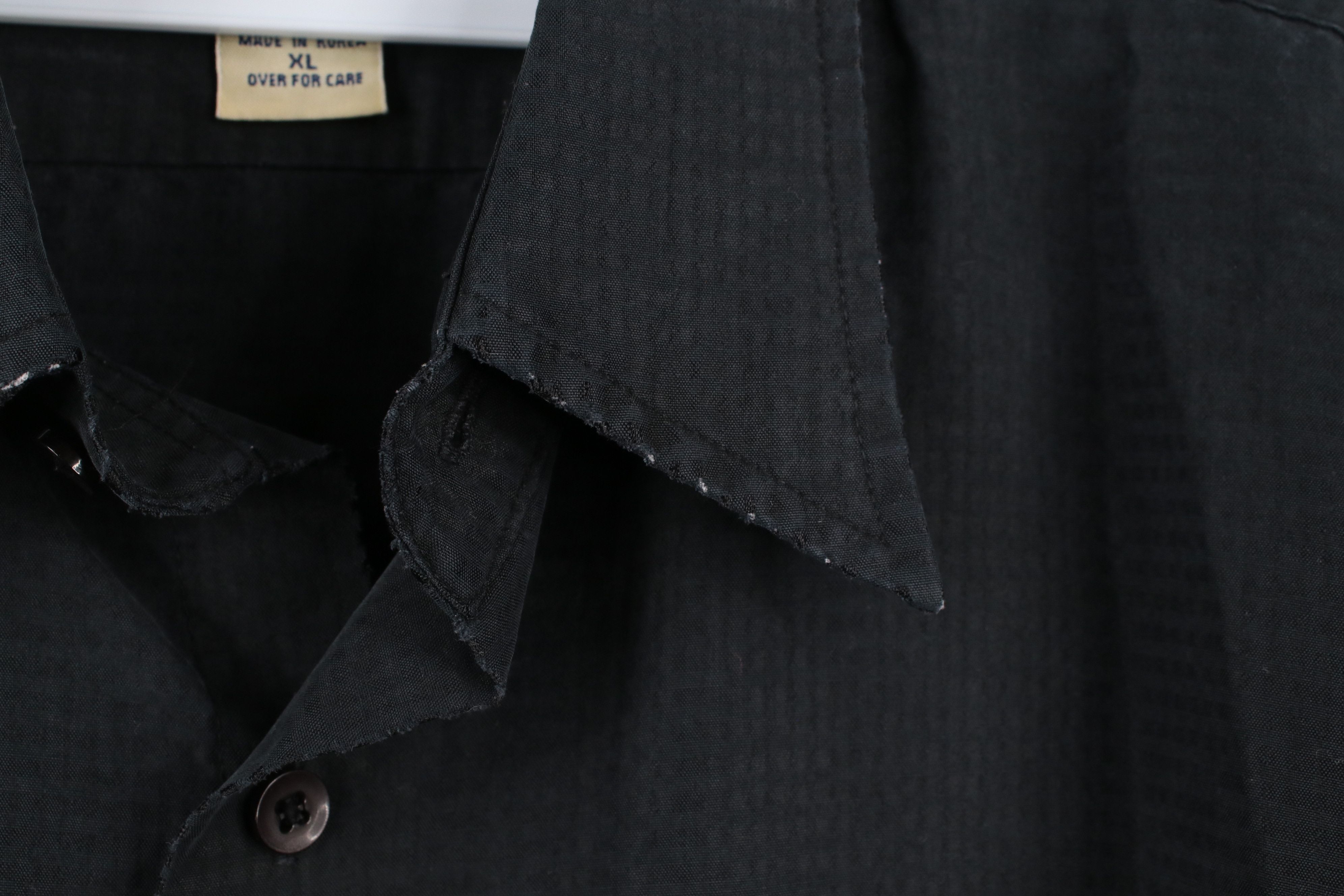 Vintage Vintage 90s Streetwear Baggy Microfiber Button Shirt Black Size US XL / EU 56 / 4 - 5 Thumbnail