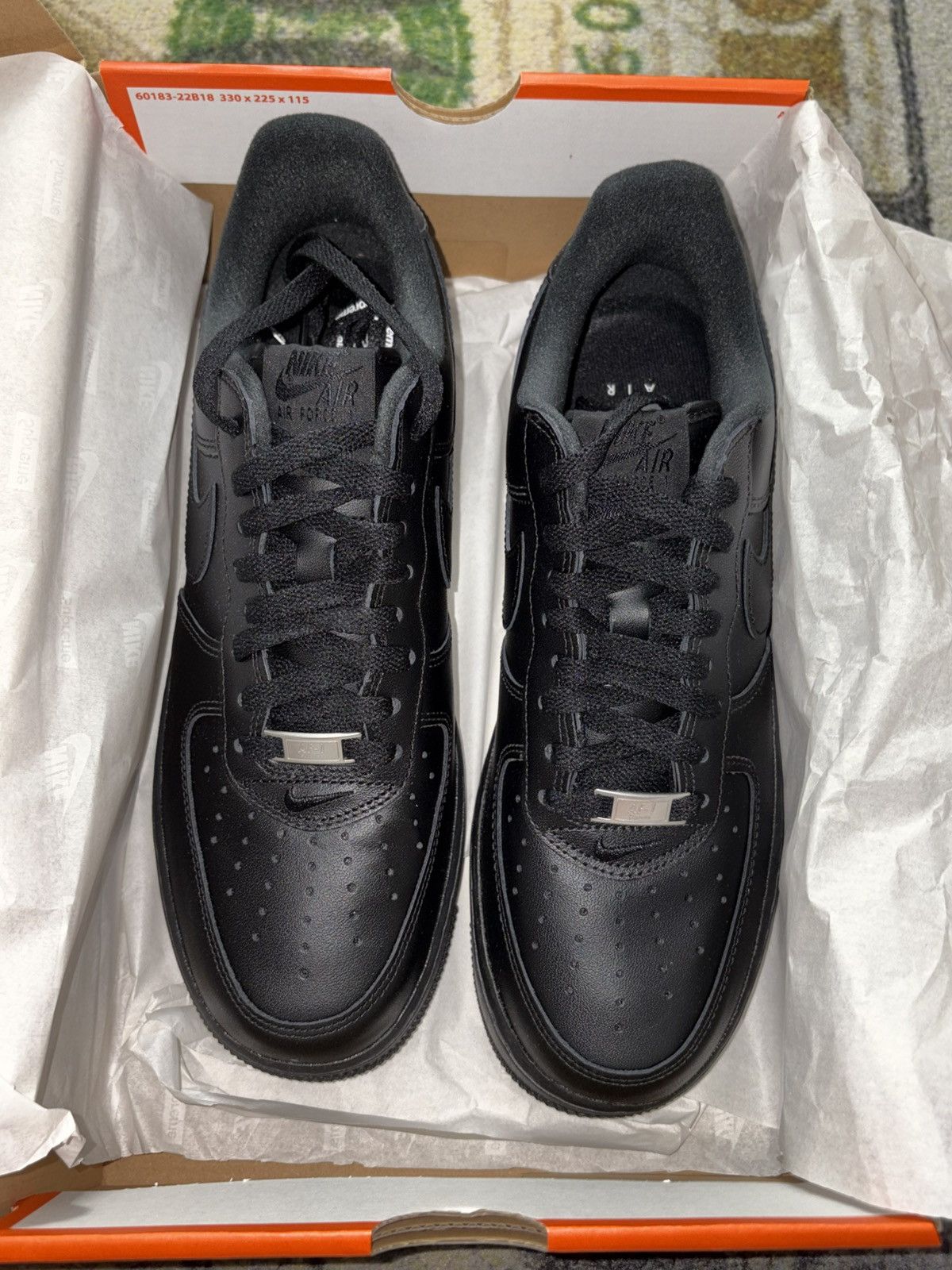 Nike × Supreme Supreme Nike Air Force 1 Low Black Size US 9 / EU 42 - 3 Thumbnail