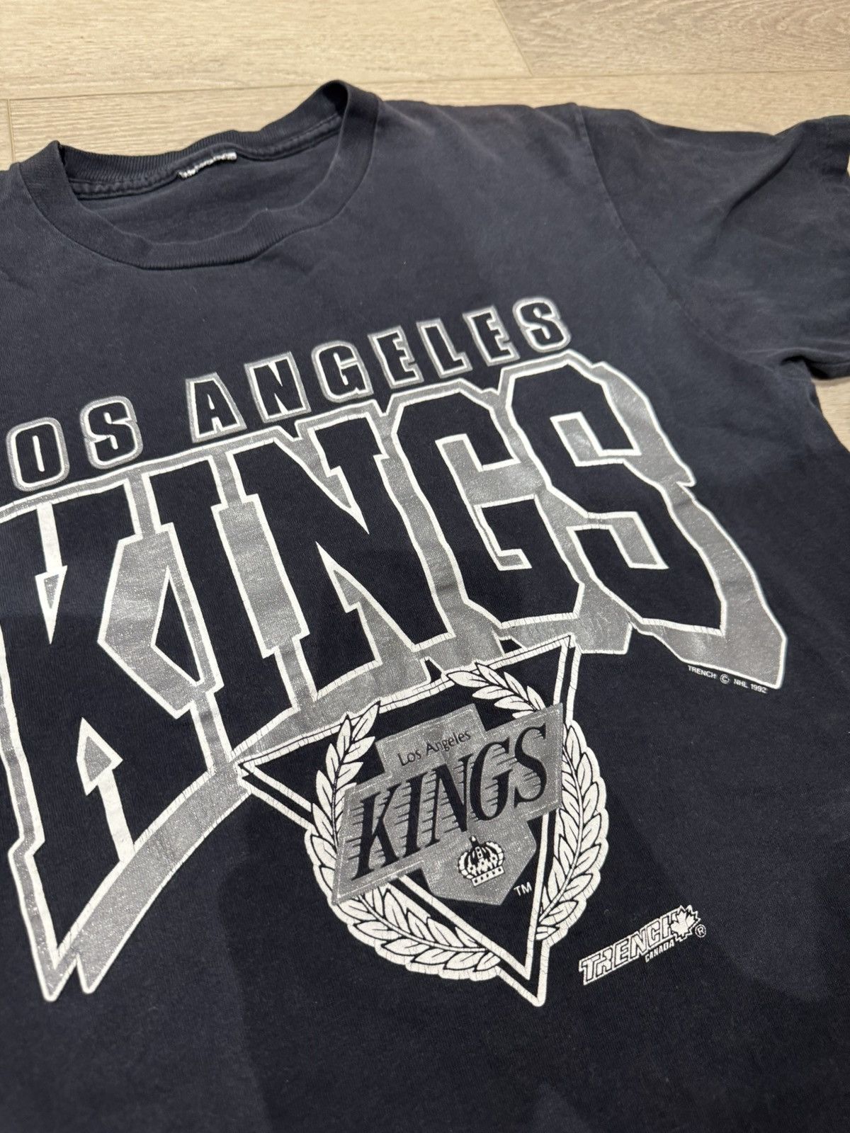 NHL × Vintage Vintage LA Kings Black Baggy Tee Size US M / EU 48-50 / 2 - 3 Thumbnail