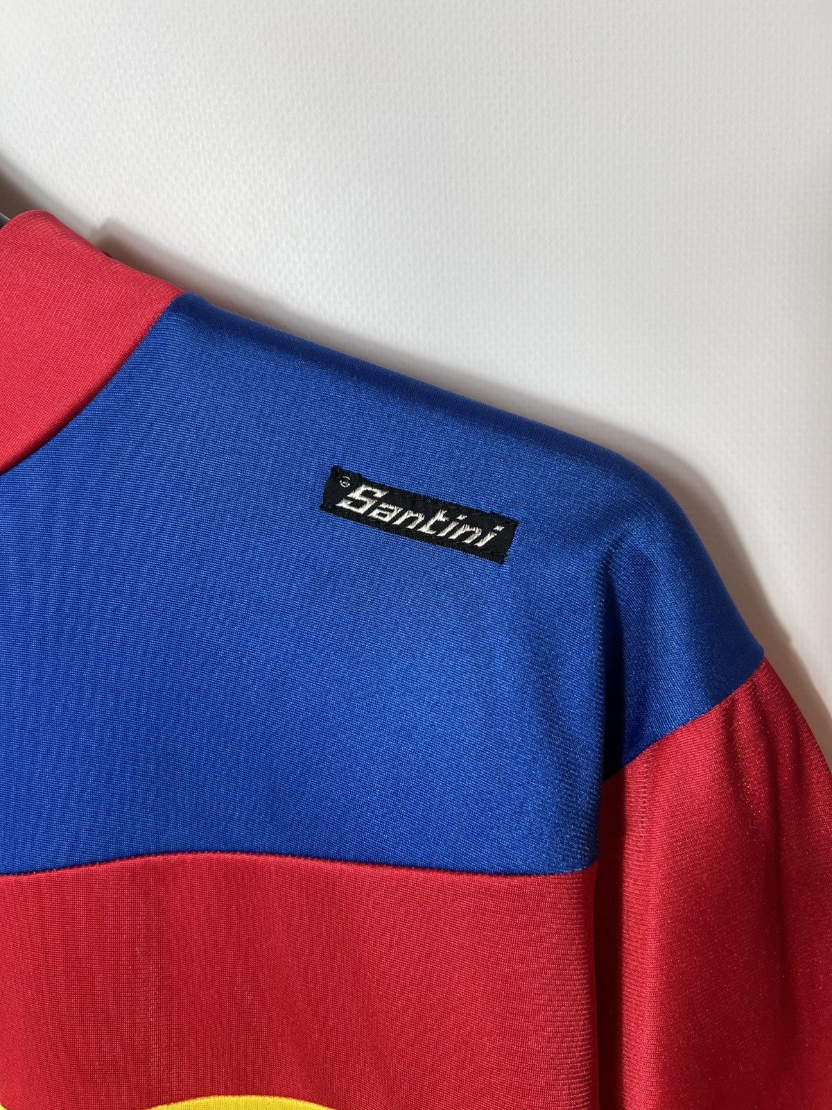 Vintage Very rare 1980s VINTAGE OLD SANTINI CYCLING CYCLES JERSEY Size US M / EU 48-50 / 2 - 5 Thumbnail