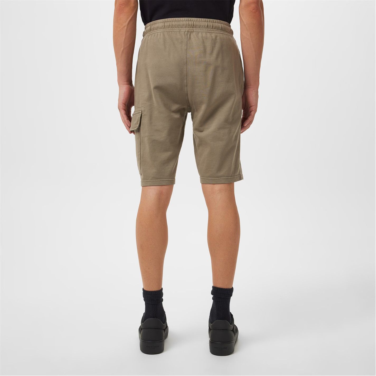 C.P. Company o1g2r1mq0426 Micro Lens Fleece Jogger Shorts in Walnut Size US 28 / EU 44 - 4 Thumbnail