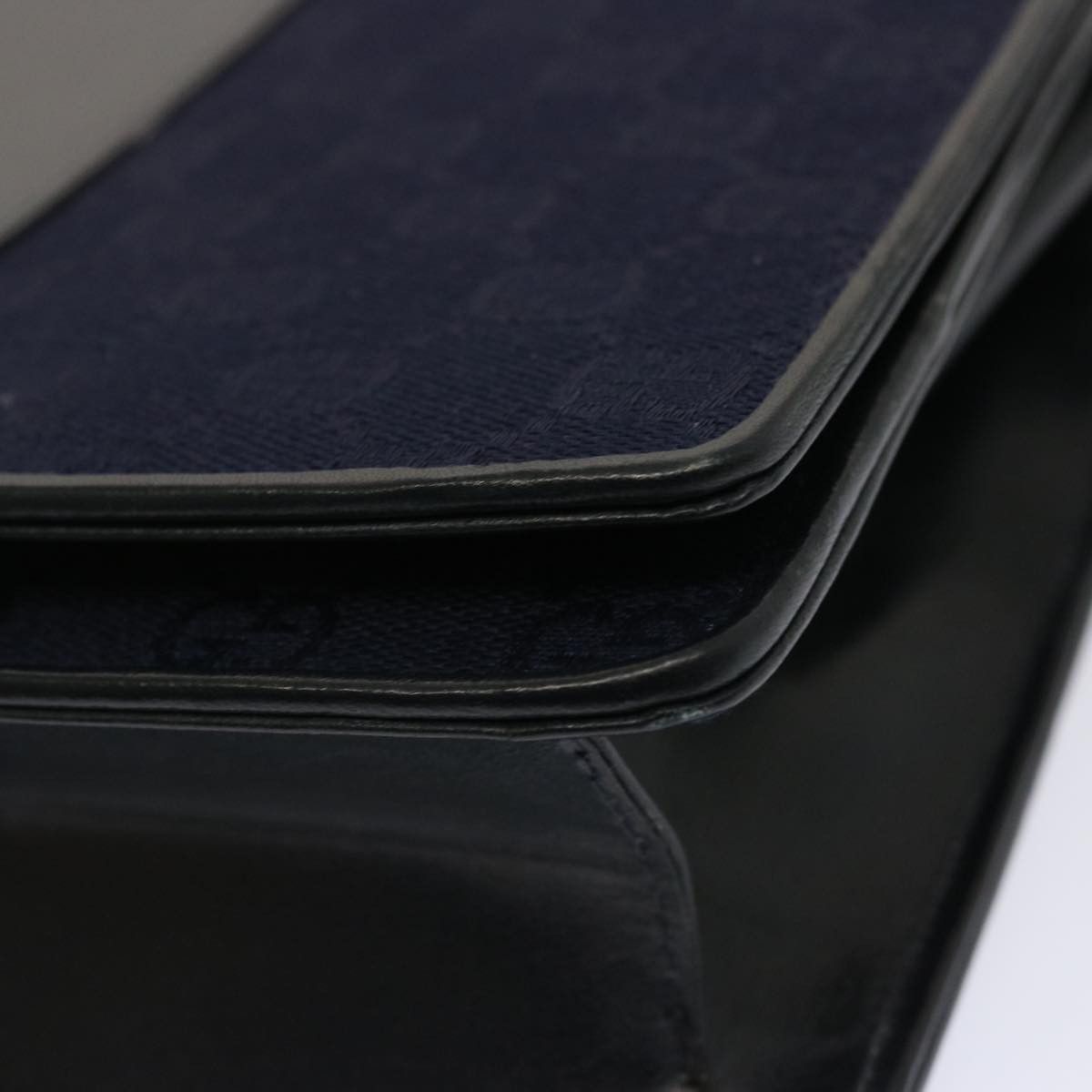 Gucci GUCCI GG Canvas Shoulder Bag Navy Black Size ONE SIZE - 11 Thumbnail