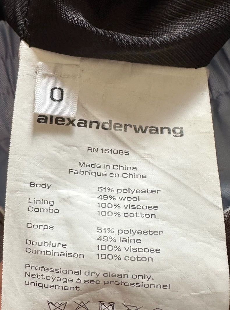 Alexander Wang Alexander Wang Gray Wool Double Waist Trousers- Size 24" / US 00 / IT 34 - 4 Thumbnail