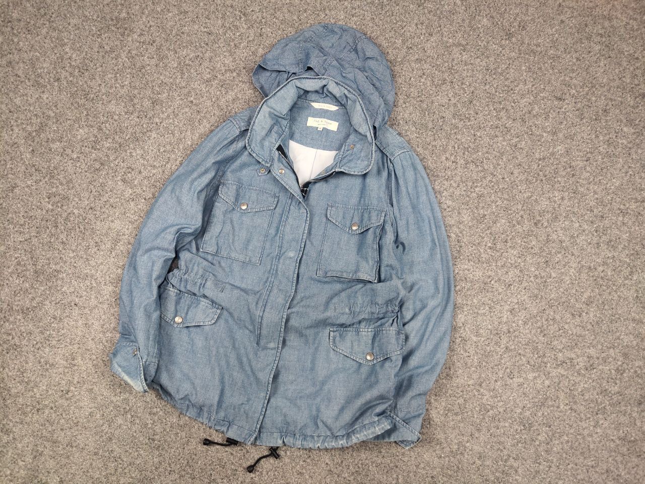 Rag & Bone Rag & Bone USA Design Canvas Light Pocket Military Jacket Size L / US 10 / IT 46 - 3 Thumbnail
