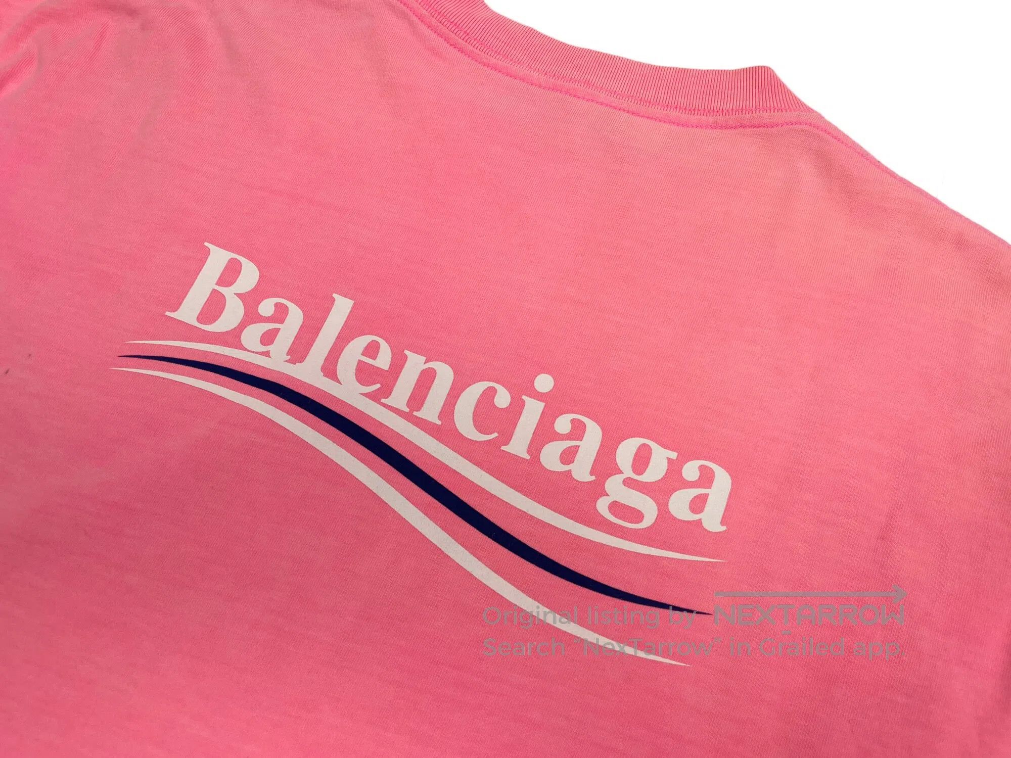 Balenciaga Balenciaga Pink Vintage Wave Coca-Cola Logo Short Sleeve Size US S / EU 44-46 / 1 - 5 Thumbnail