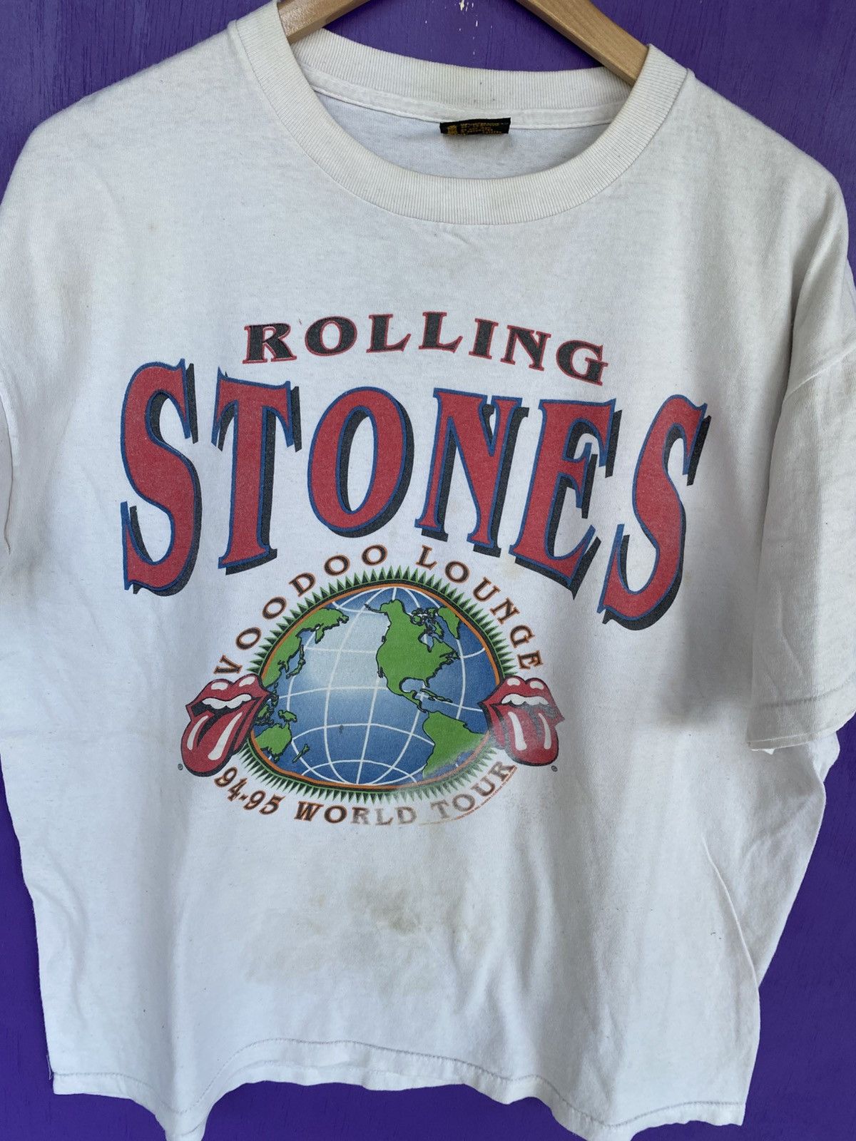 Vintage 94/95 Rolling stones voodoo lounge tour tee