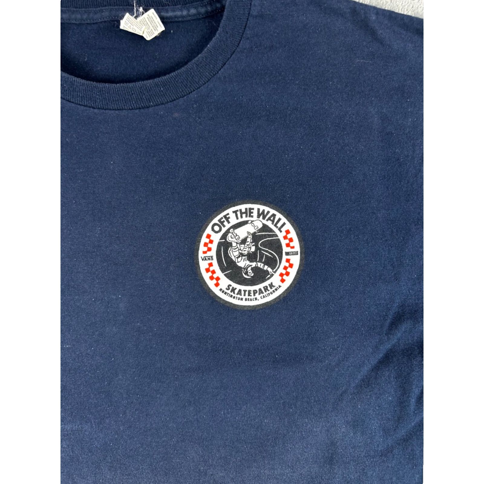 Vans Vans Off The Wall Skatepark T-Shirt Mens M Huntington Beach Graphic Tee Blue Size US M / EU 48-50 / 2 - 3 Thumbnail