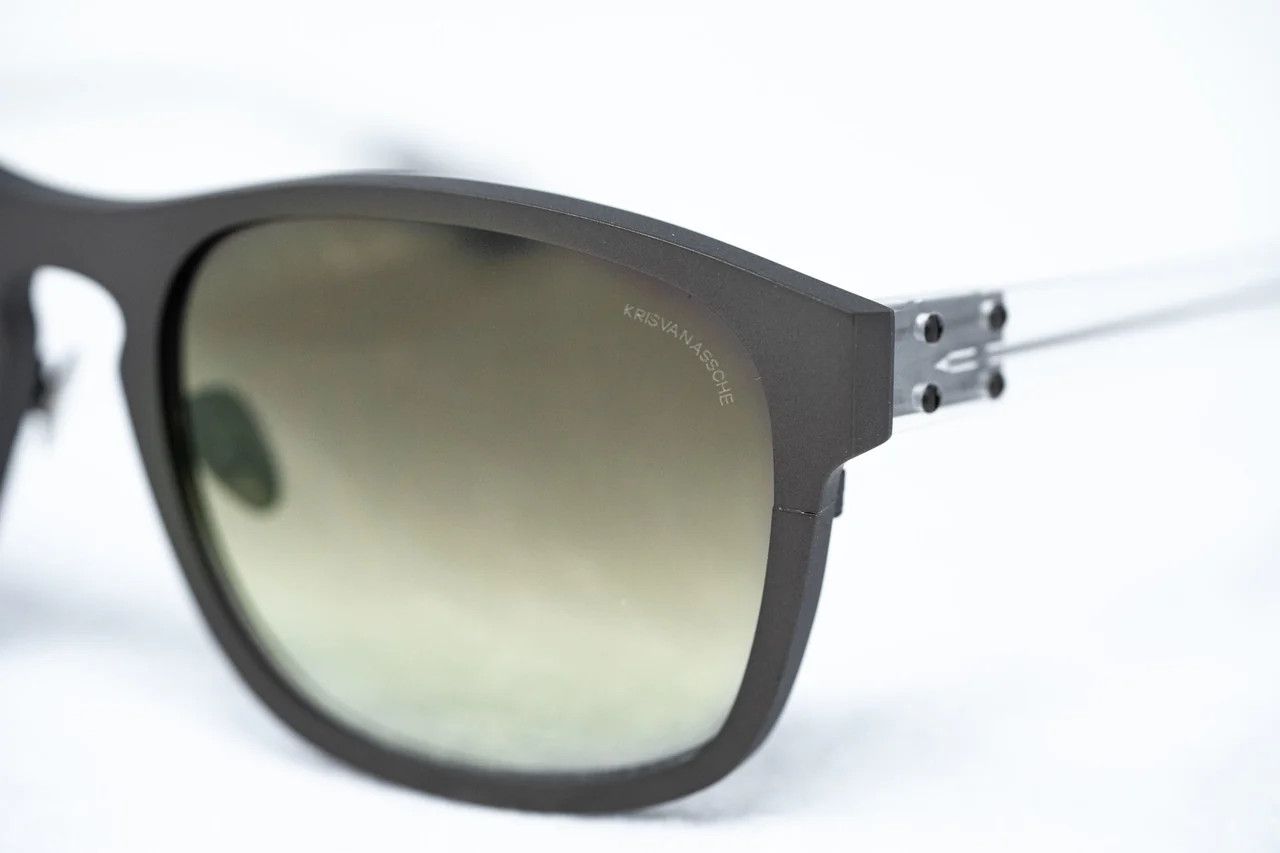 Dior Kris Van Assche Sunglasses D-Frame Matte Brown and Green Size ONE SIZE - 6 Thumbnail